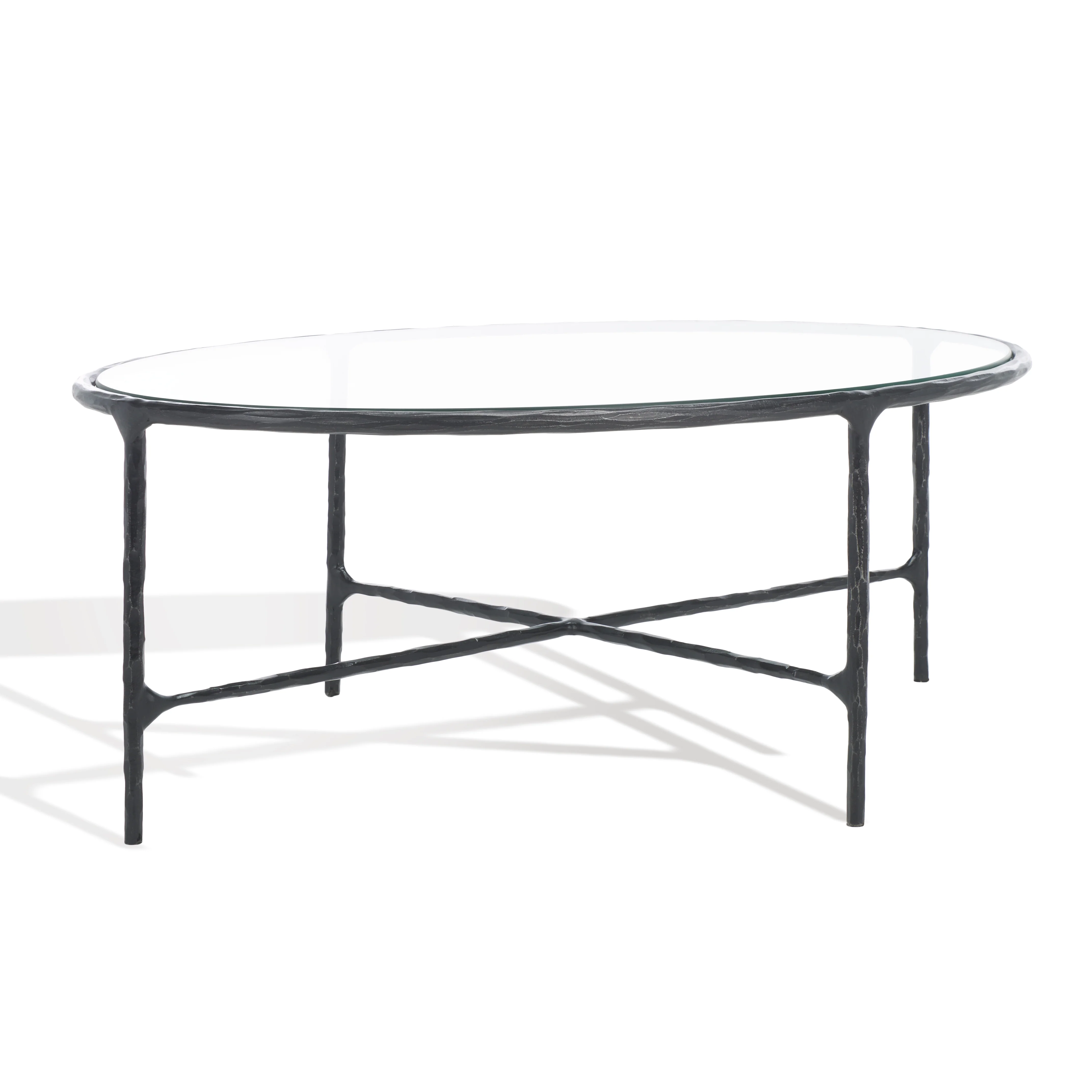 Jessa Oval Metal Coffee Table - Image 40
