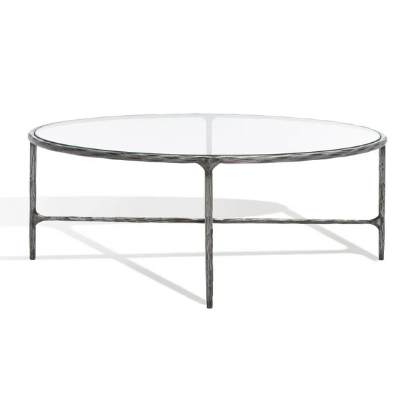 Jessa Oval Metal Coffee Table - Image 9