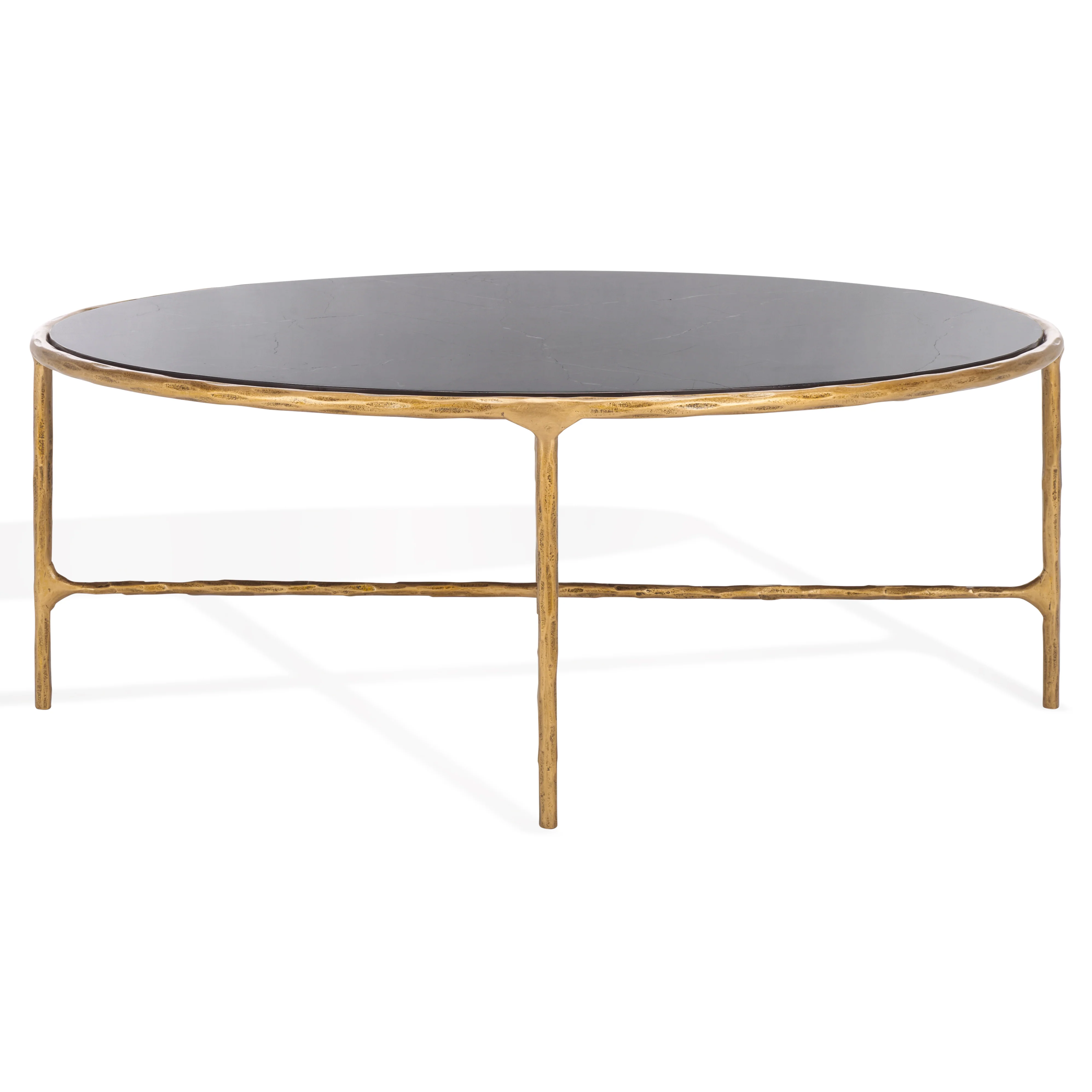 Jessa Oval Metal Coffee Table