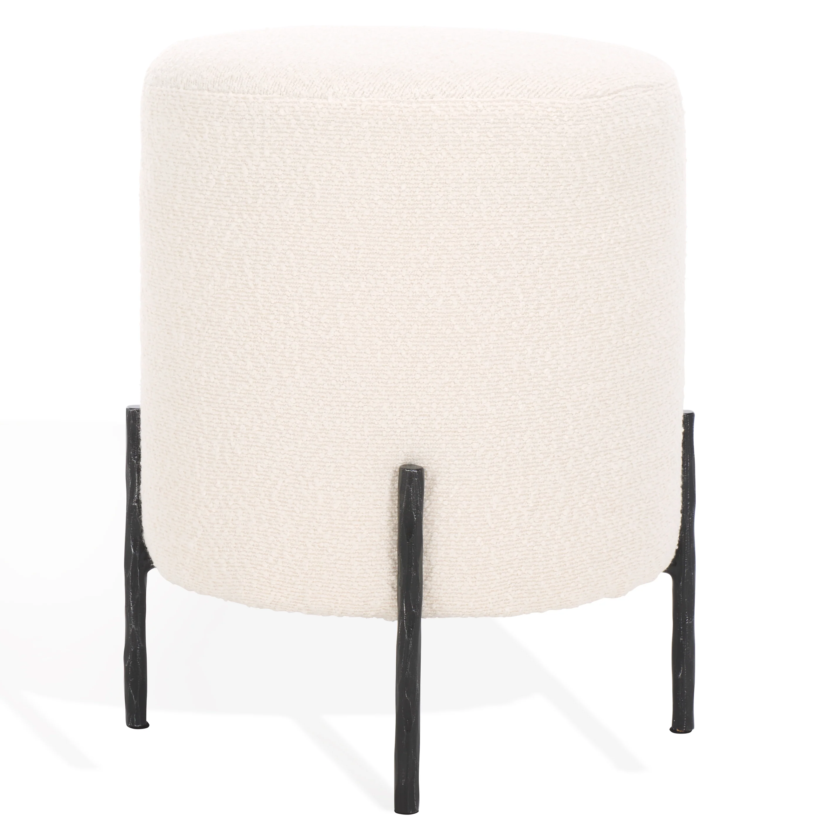 Jessa Round Boucle Ottoman - Image 10