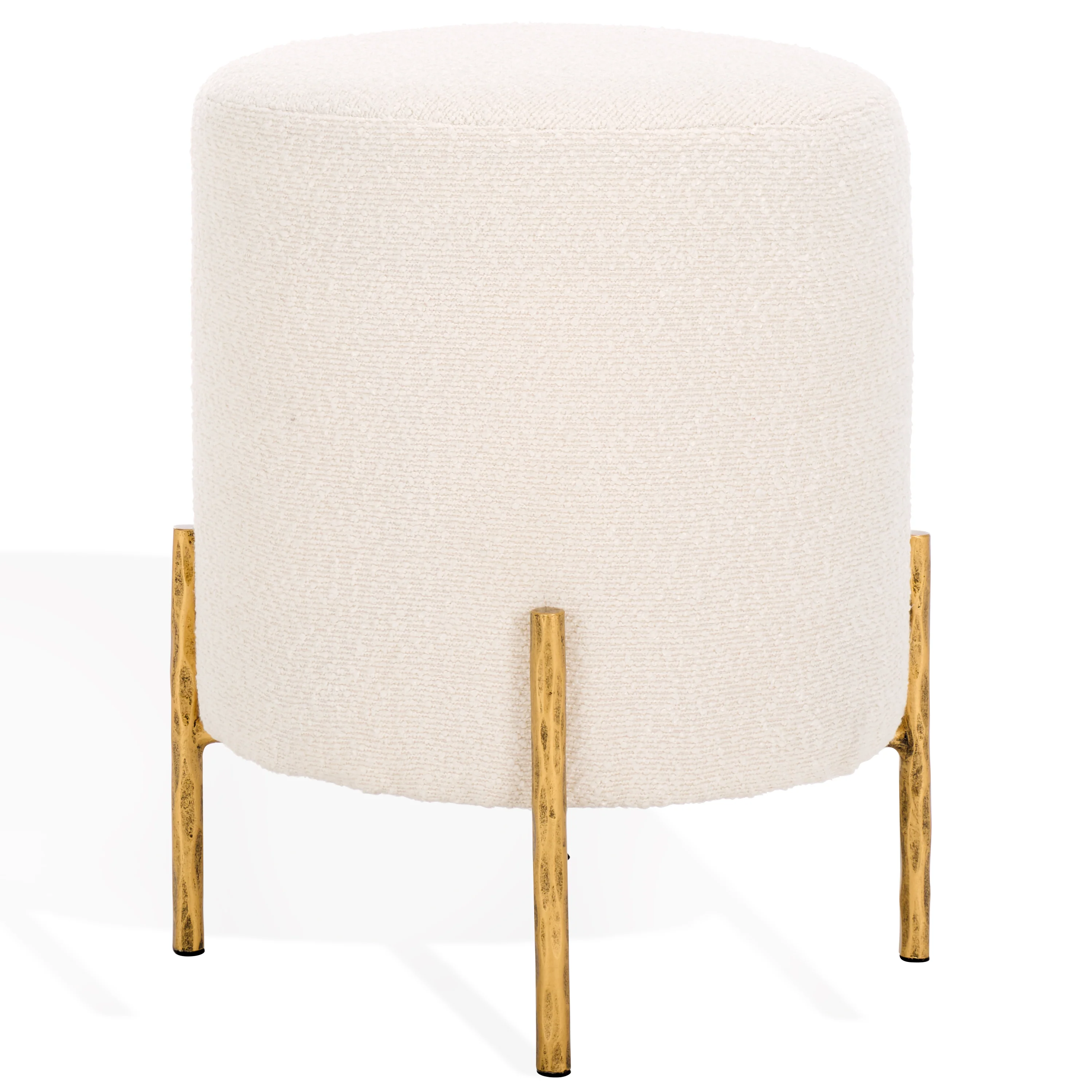 Jessa Round Boucle Ottoman - Image 2