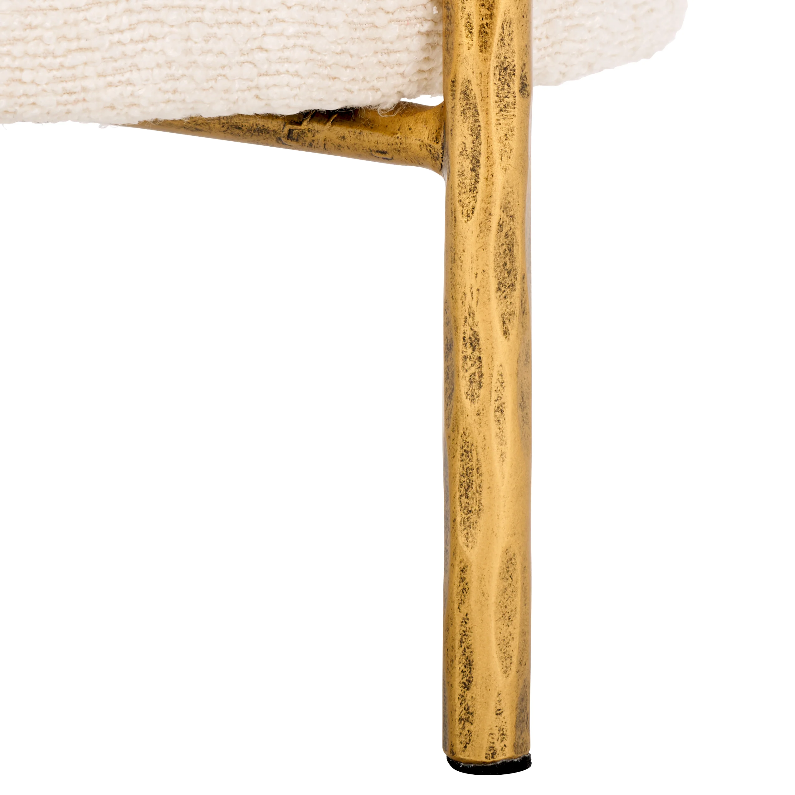 Jessa Round Boucle Ottoman - Image 6