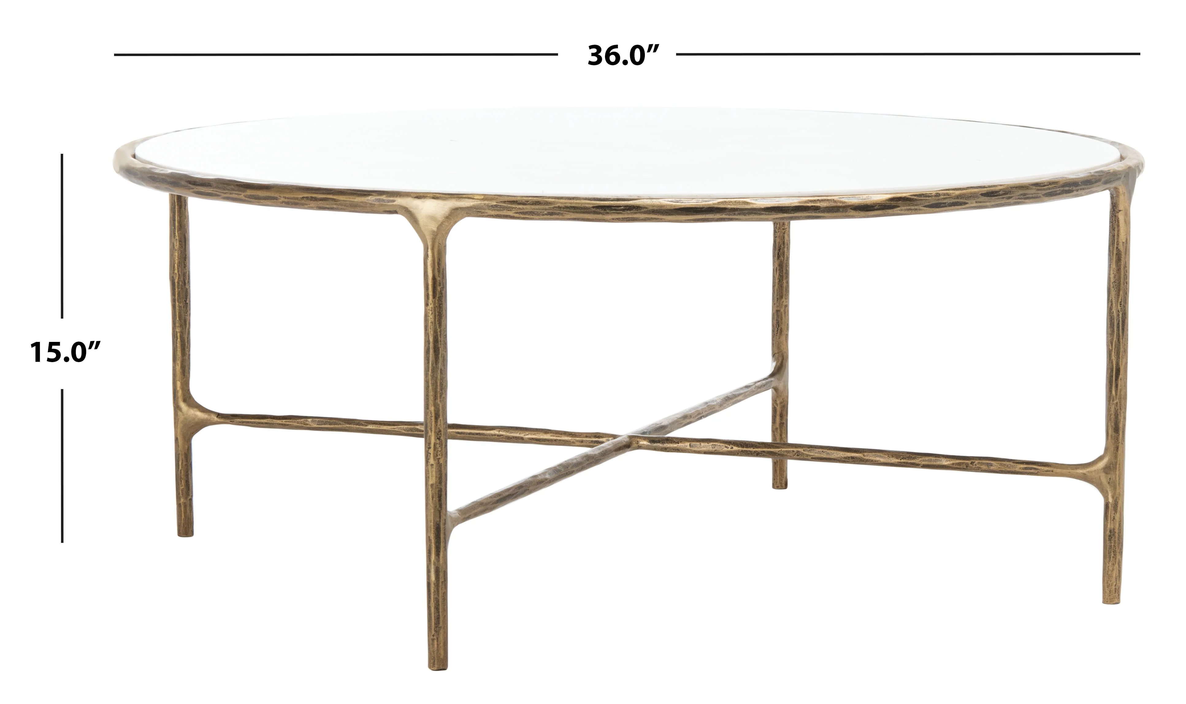 Jessa Round Metal Coffee Table - Image 23