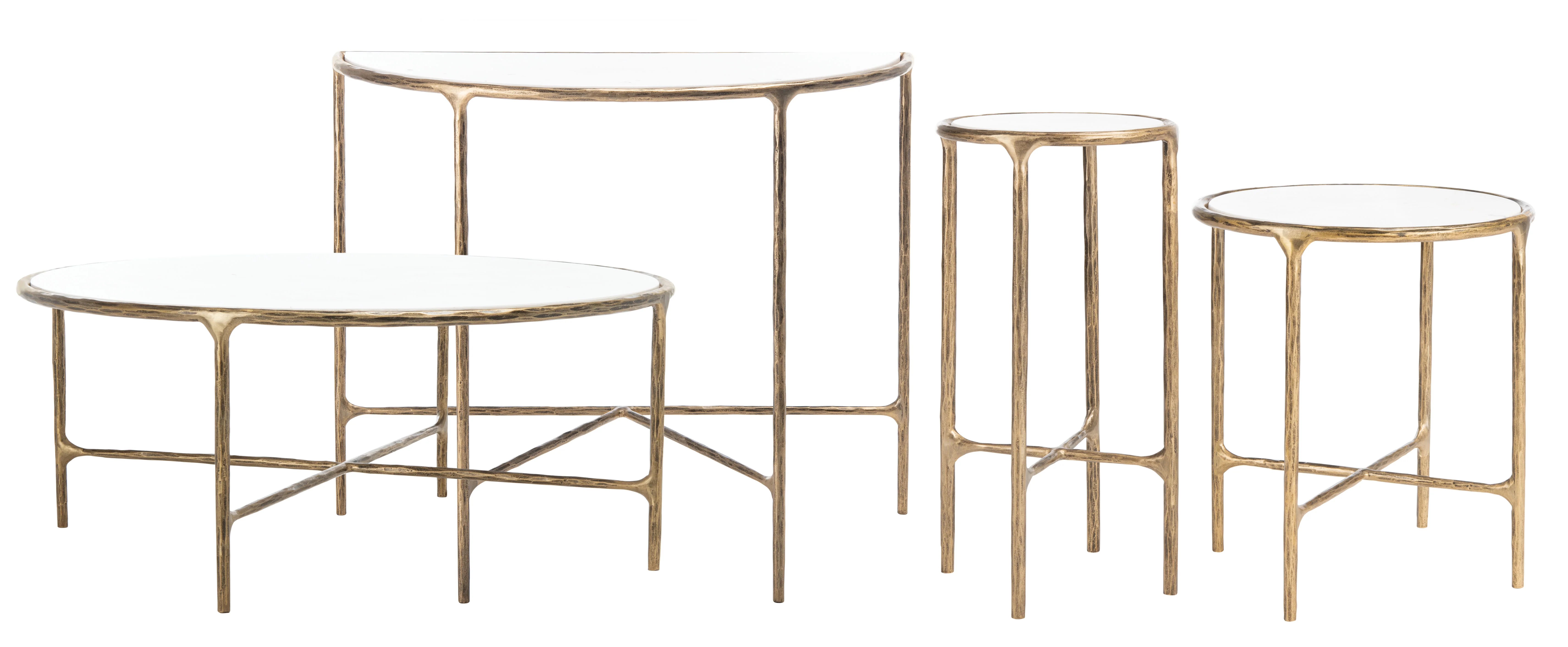 Jessa Round Metal Coffee Table - Image 25