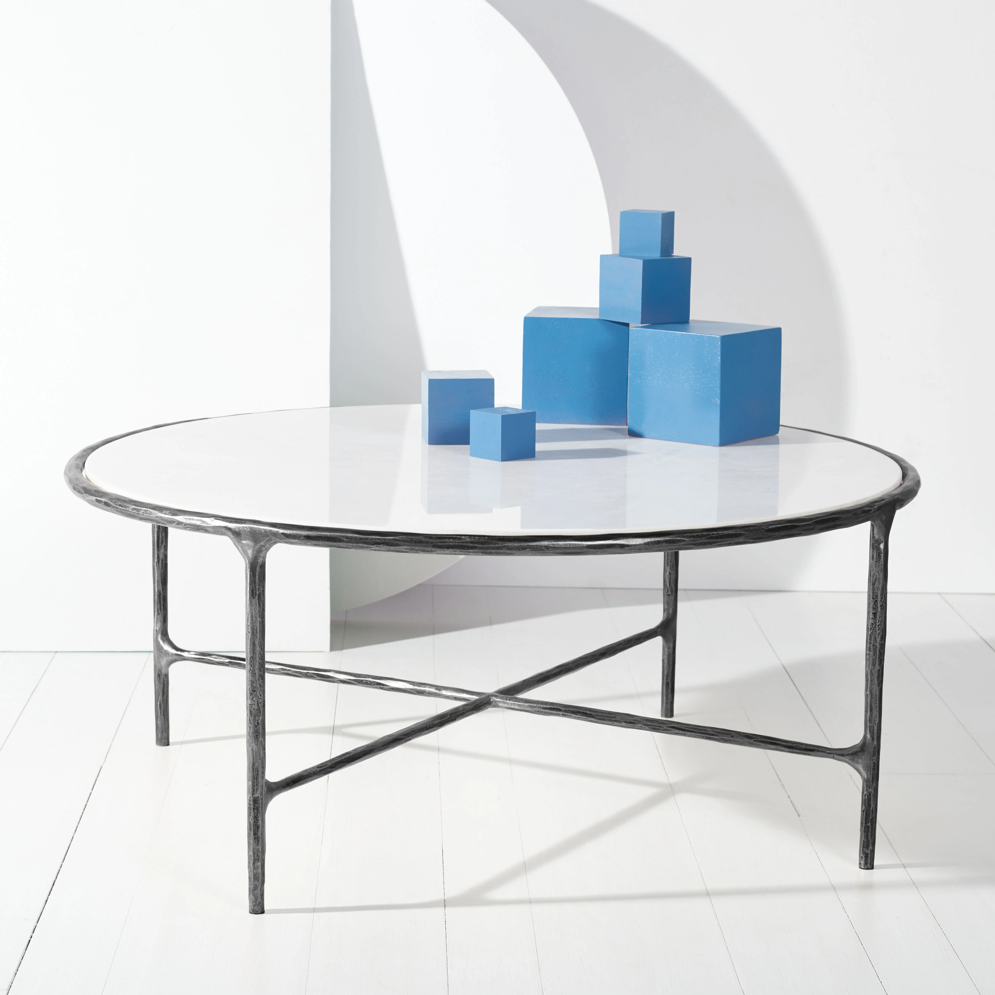 Jessa Round Metal Coffee Table - Image 27