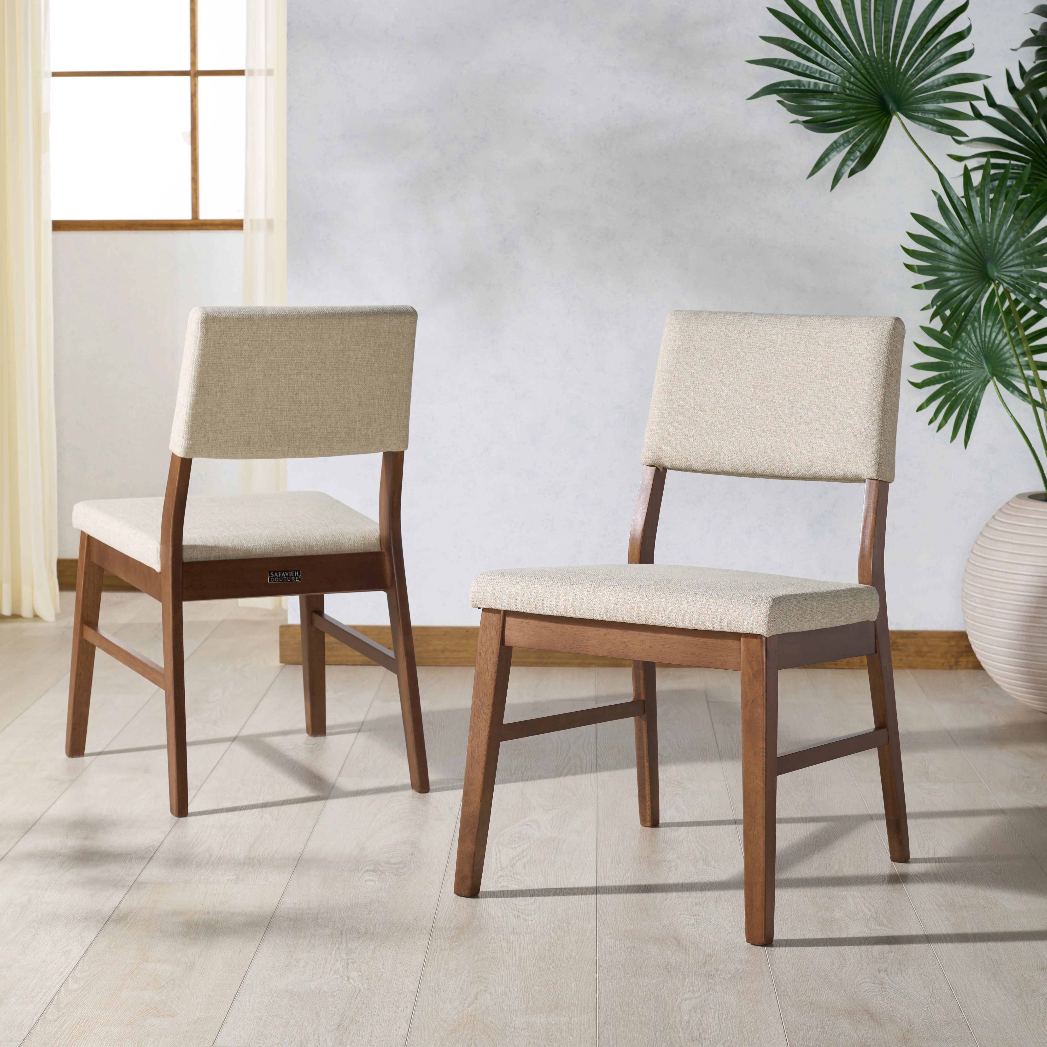 Jessbrina Wood And Linen Dining Chair - Set of 2 - Image 9