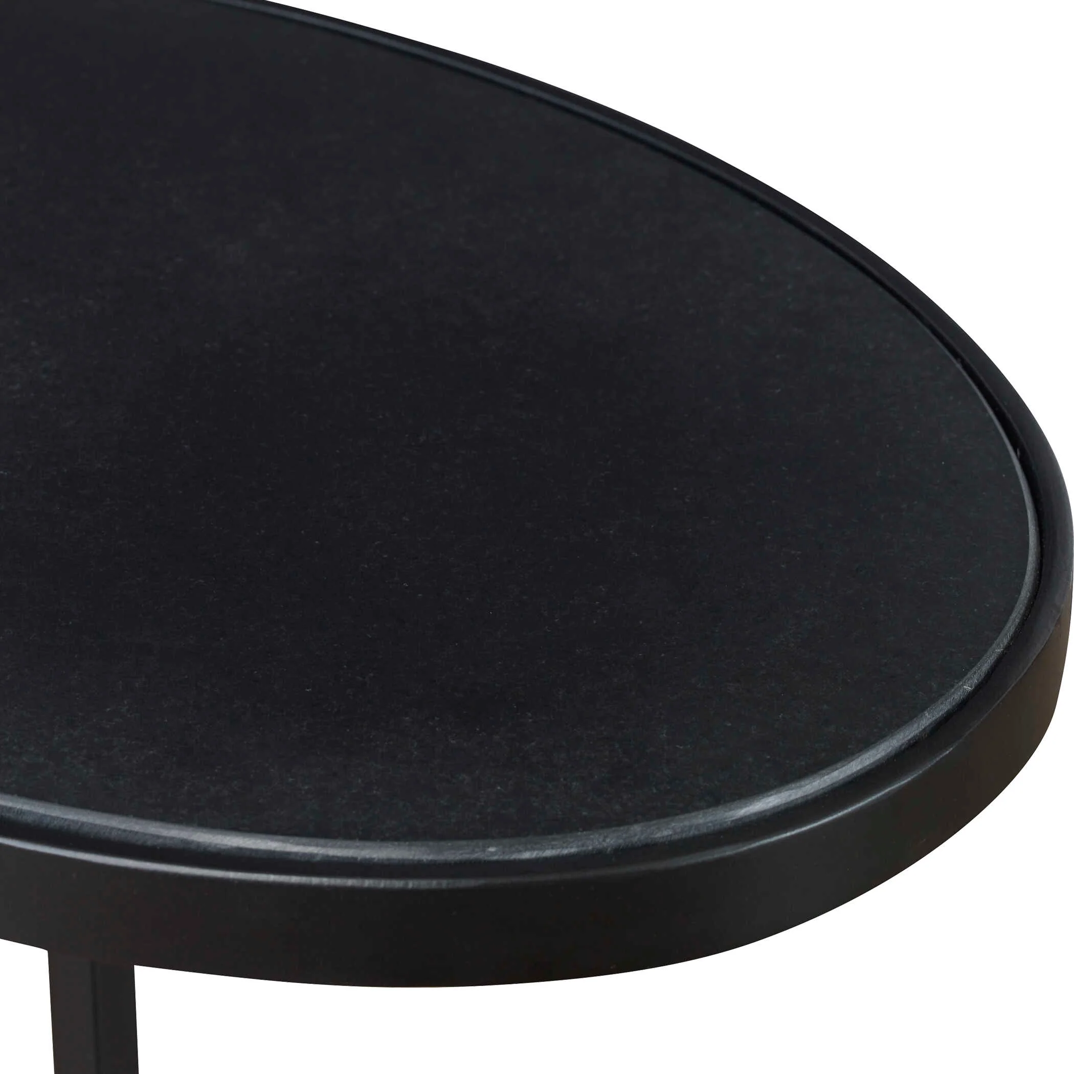 Jessenia Black Marble Accent Table - Image 4