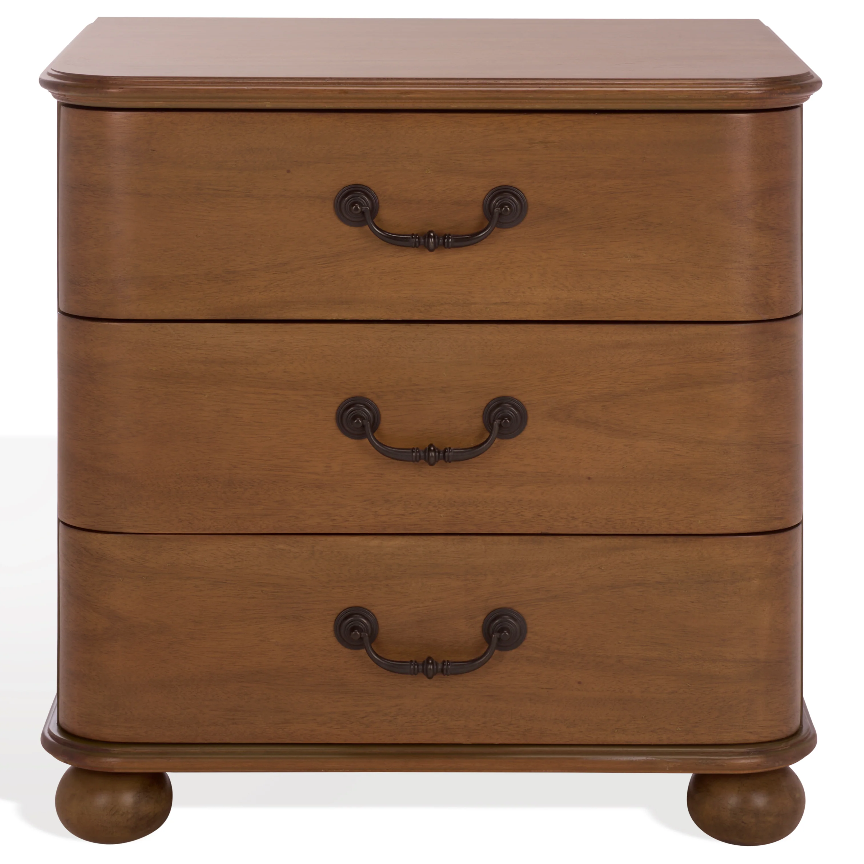 Jessy Wood Bun Foot Nightstand