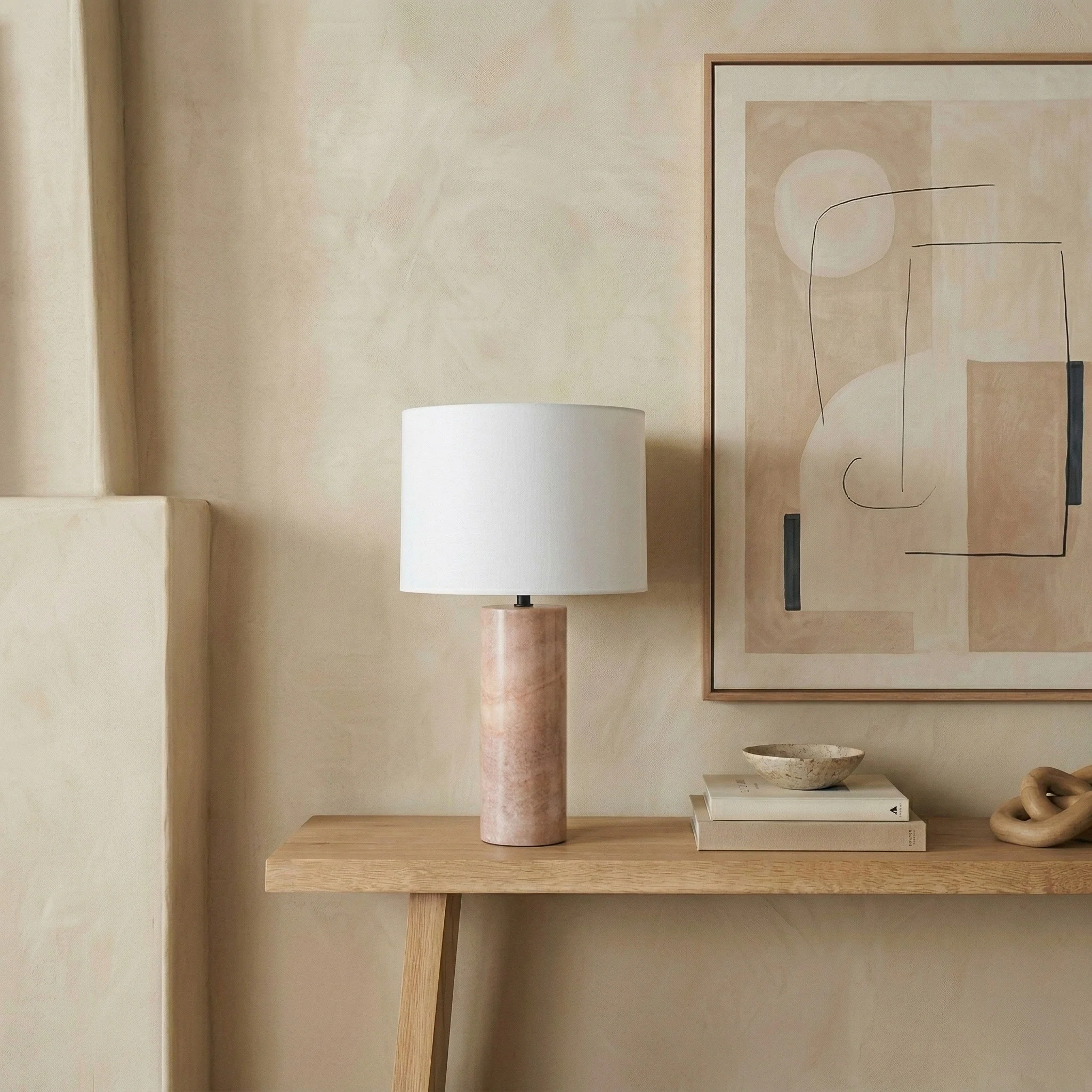 Jillianna Round Marble Table Lamp - Image 3