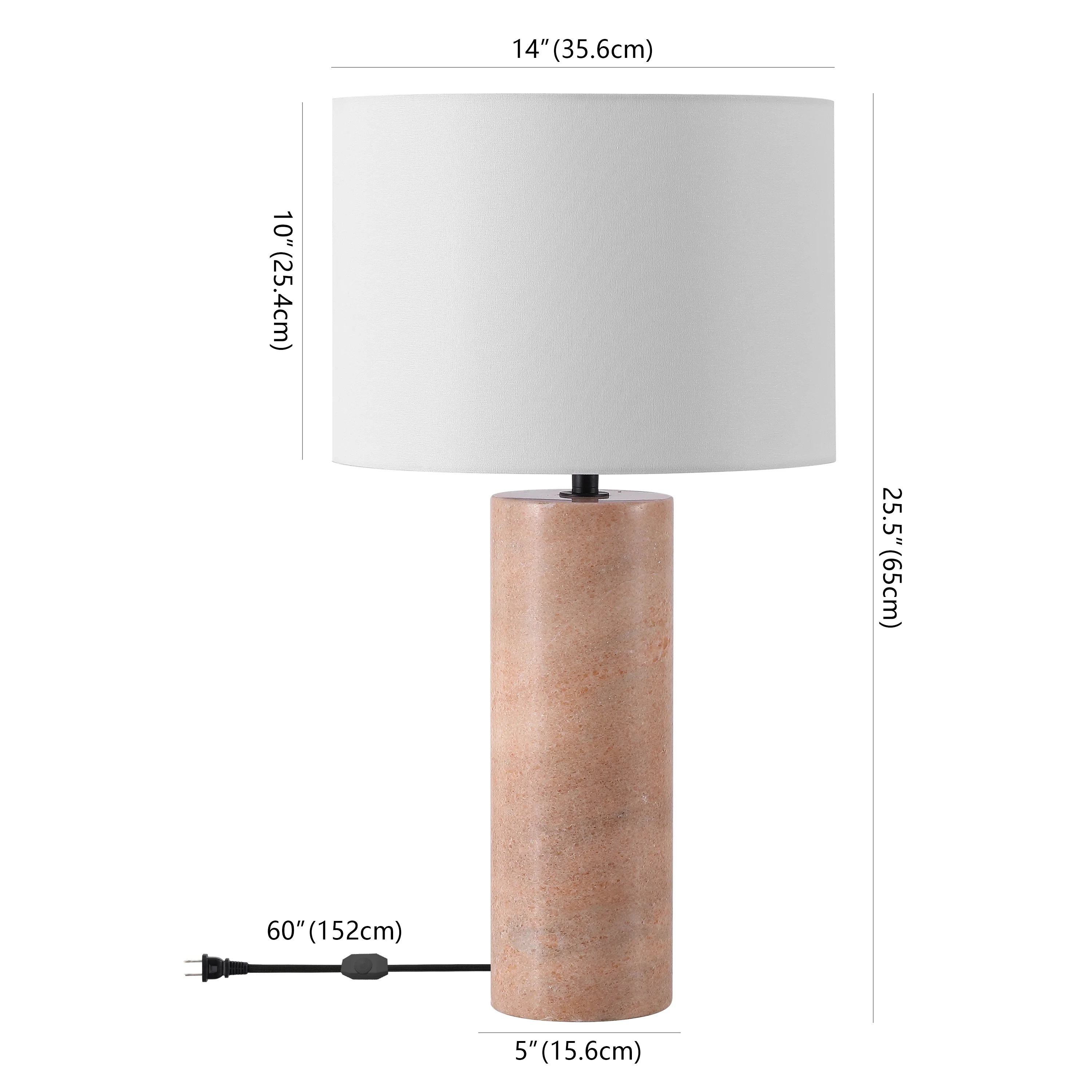 Jillianna Round Marble Table Lamp - Image 5
