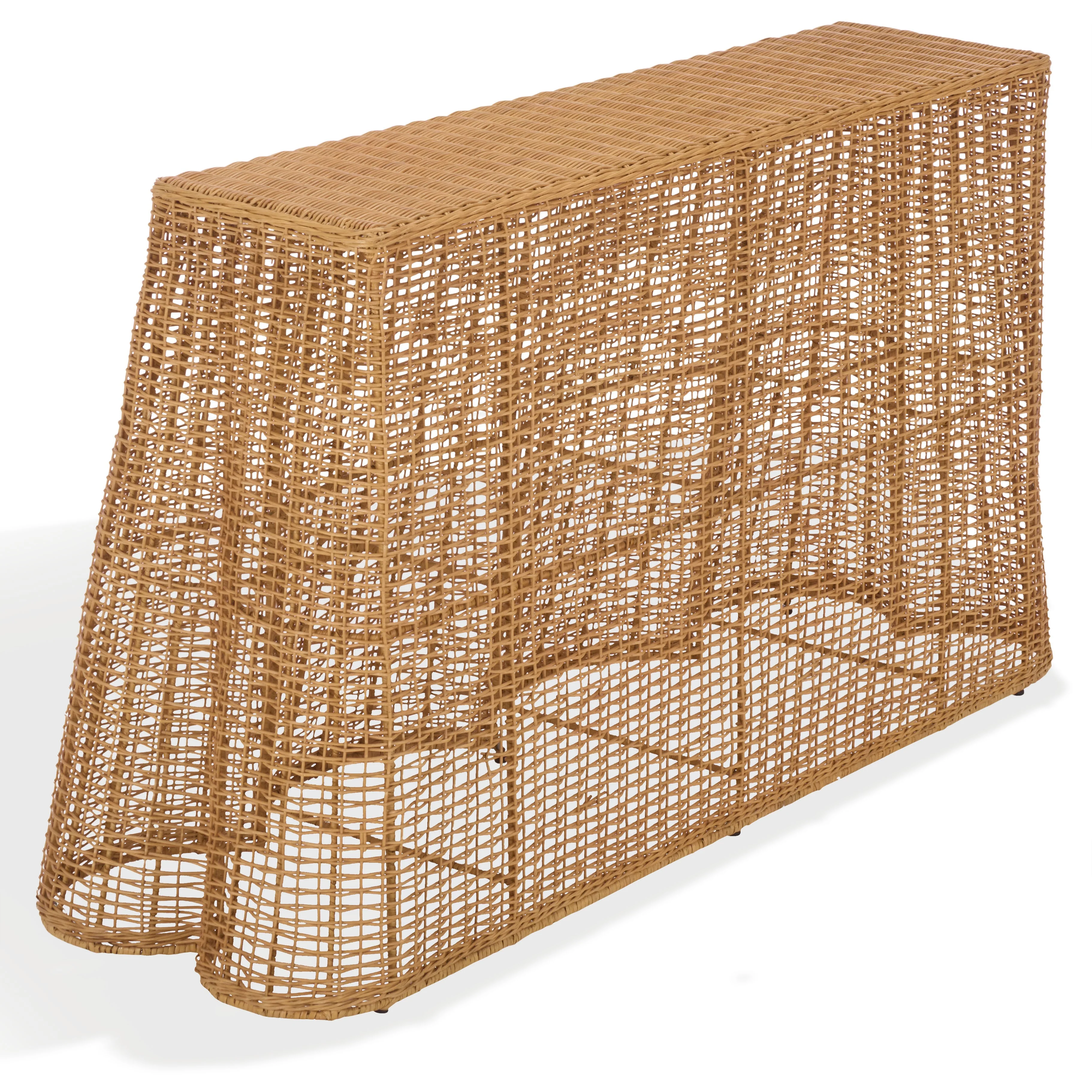 Jilliette Rattan Console Table - Image 10