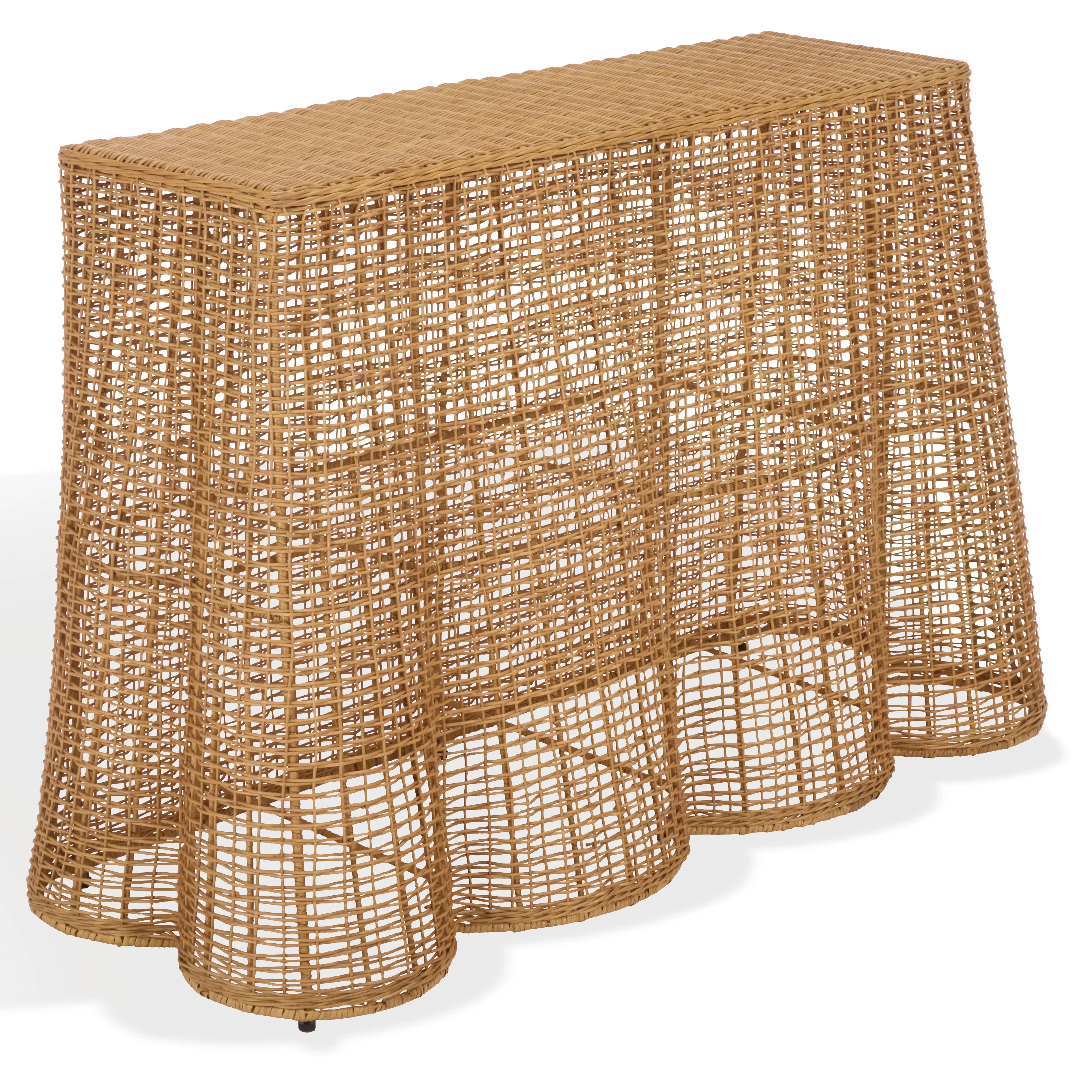 Jilliette Rattan Console Table - Image 4