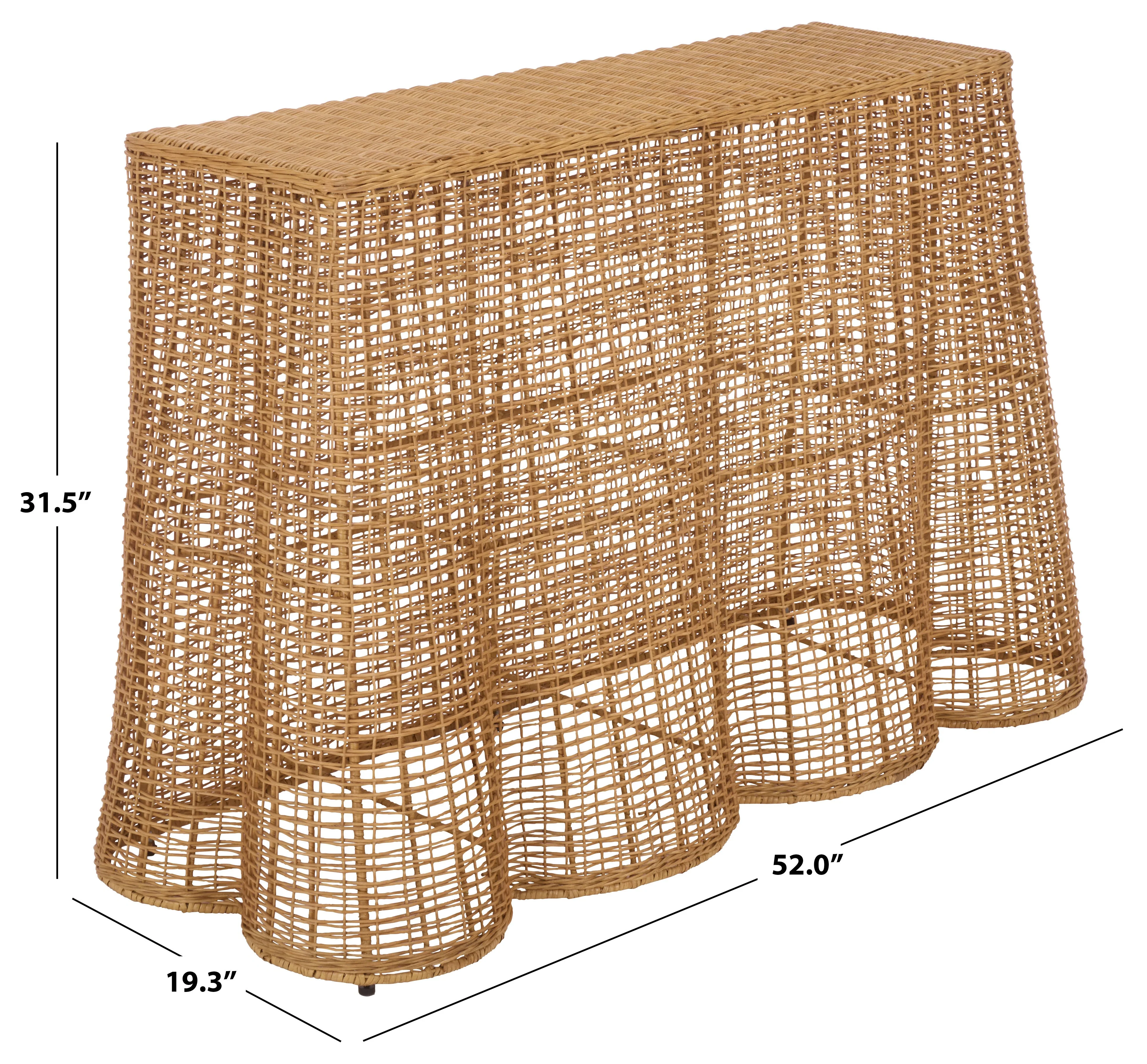 Jilliette Rattan Console Table - Image 8