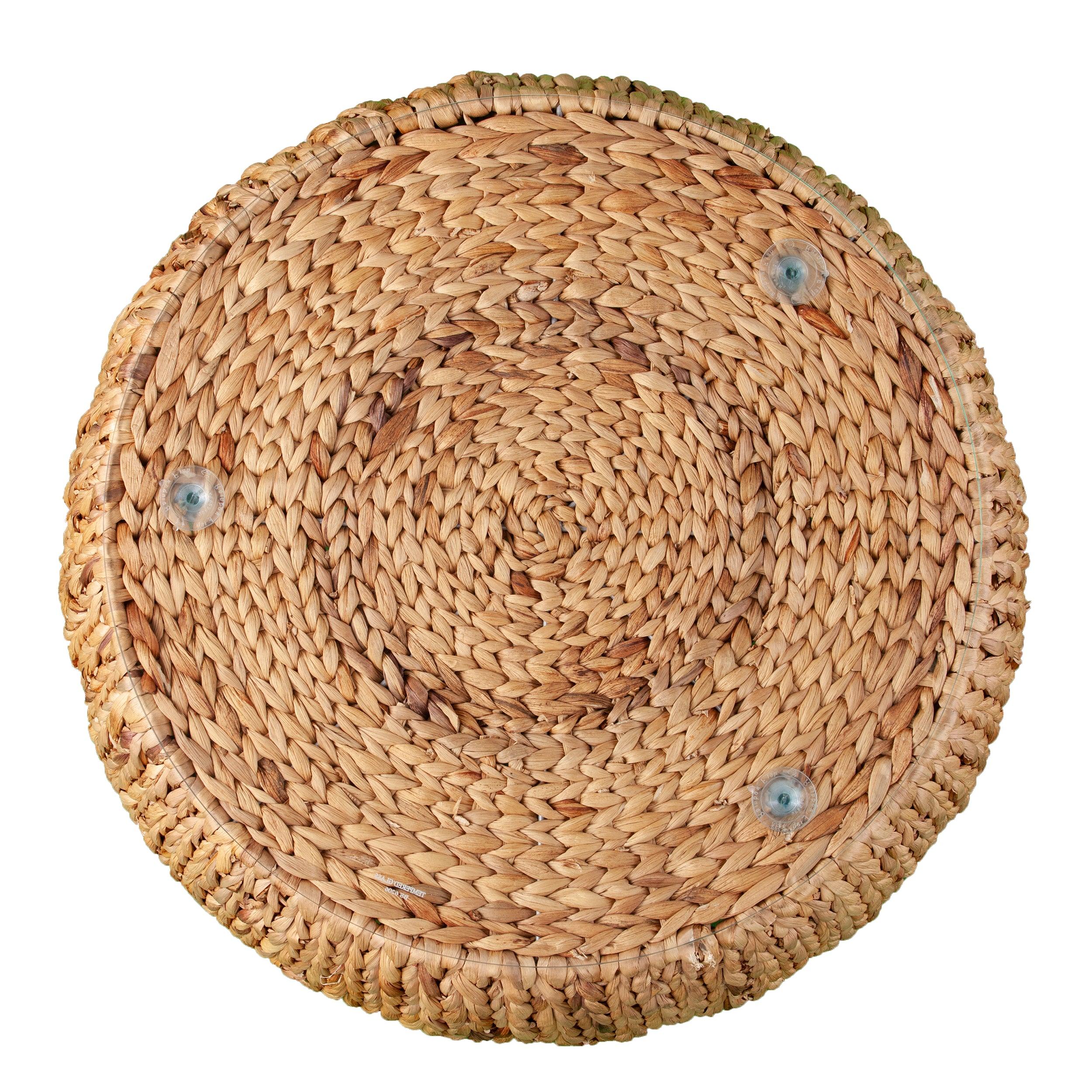 Jokobe Round Water Hyacinth Cocktail Table - Image 8