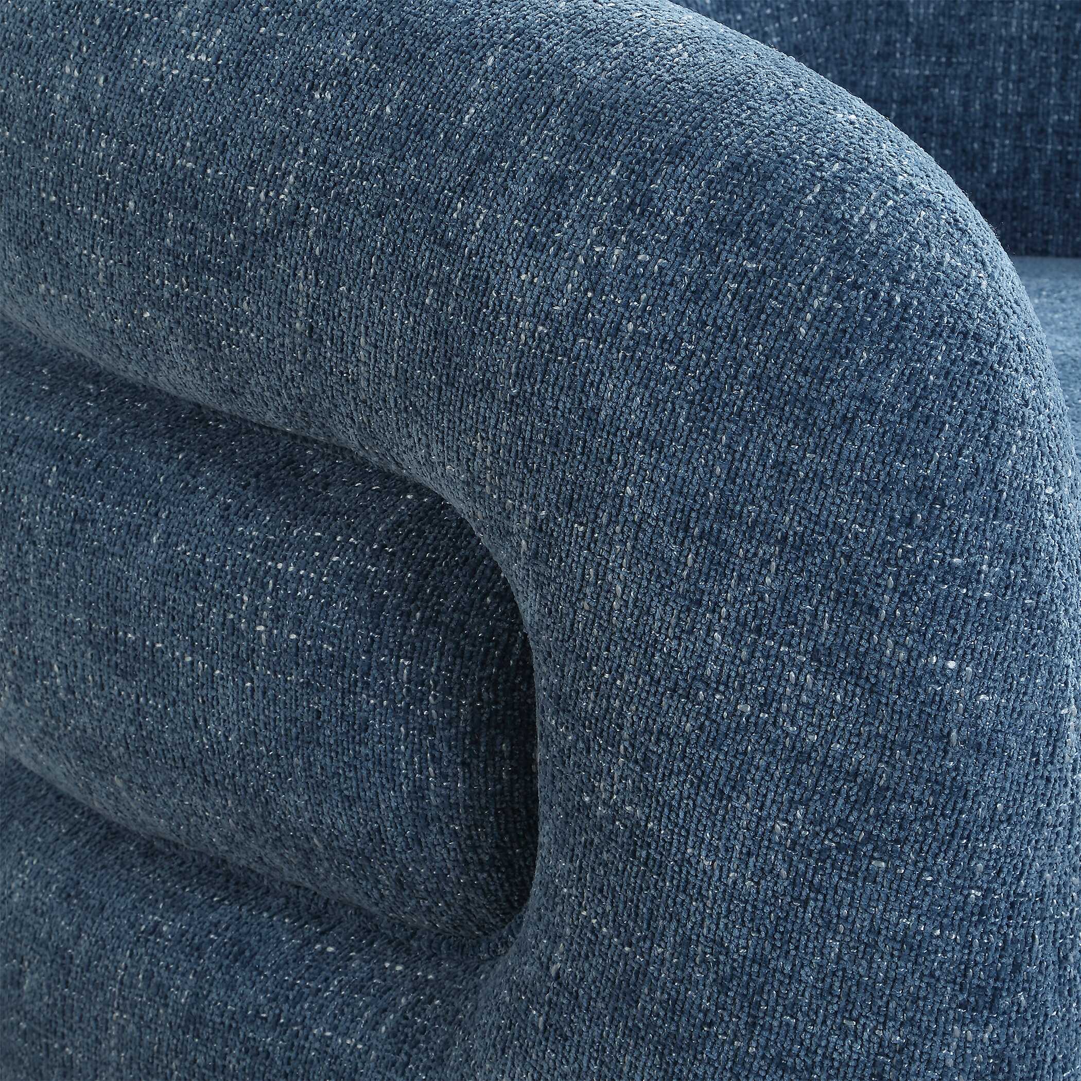 Junie Blue Swivel Barrel Chair - Image 10