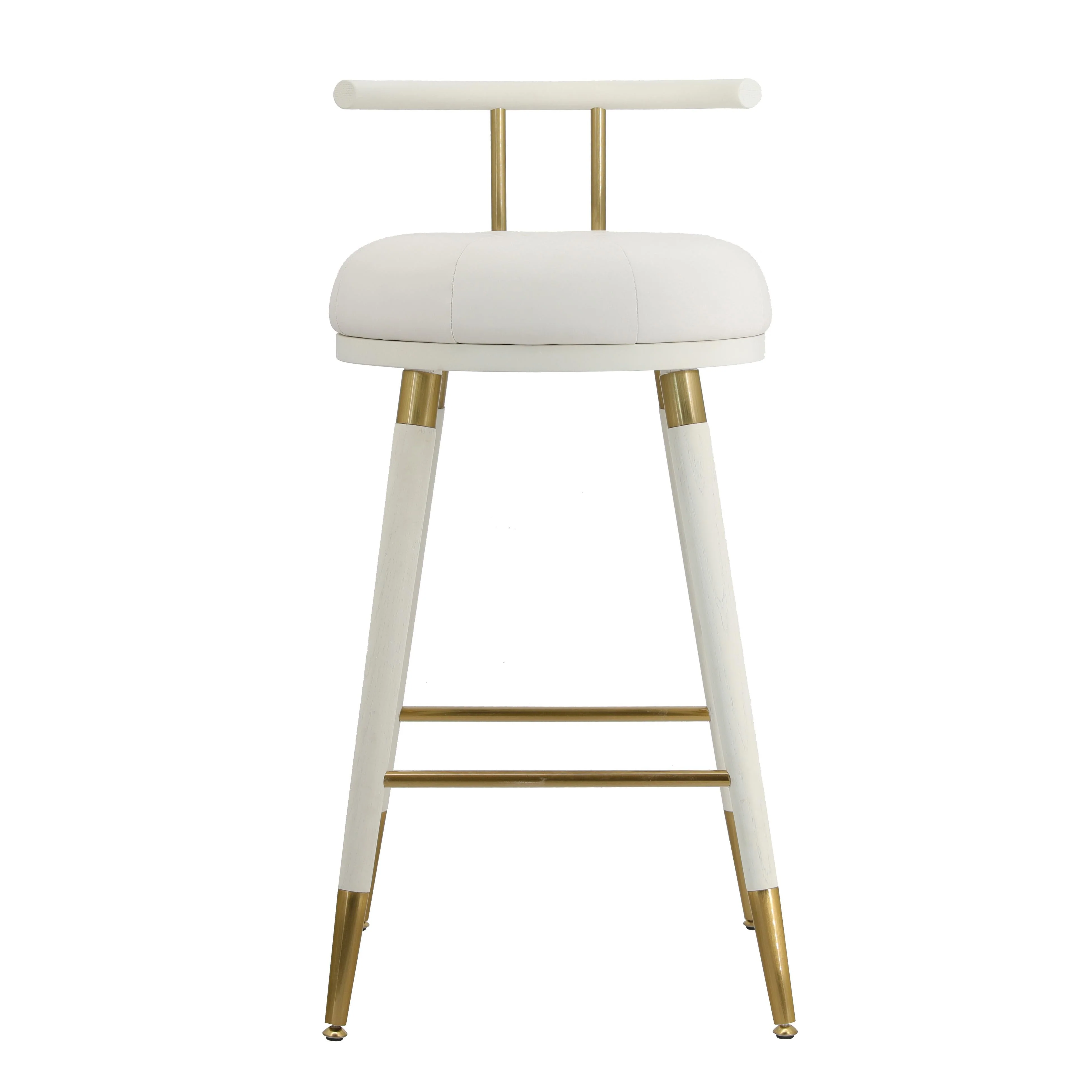 Juniper White Vegan Leather Counter Stool - Image 3