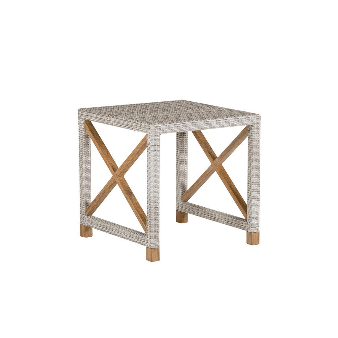 Jupiter 20" Square Side Table W/Glass