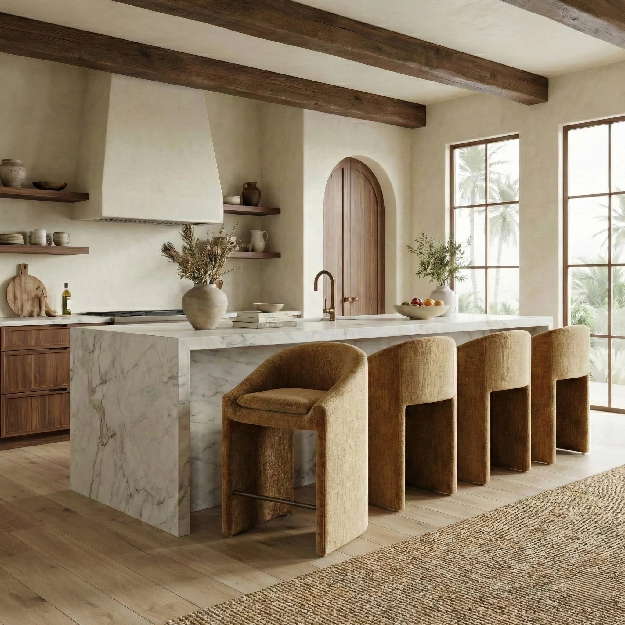 Kagan Chenille Counter Stool - Image 15