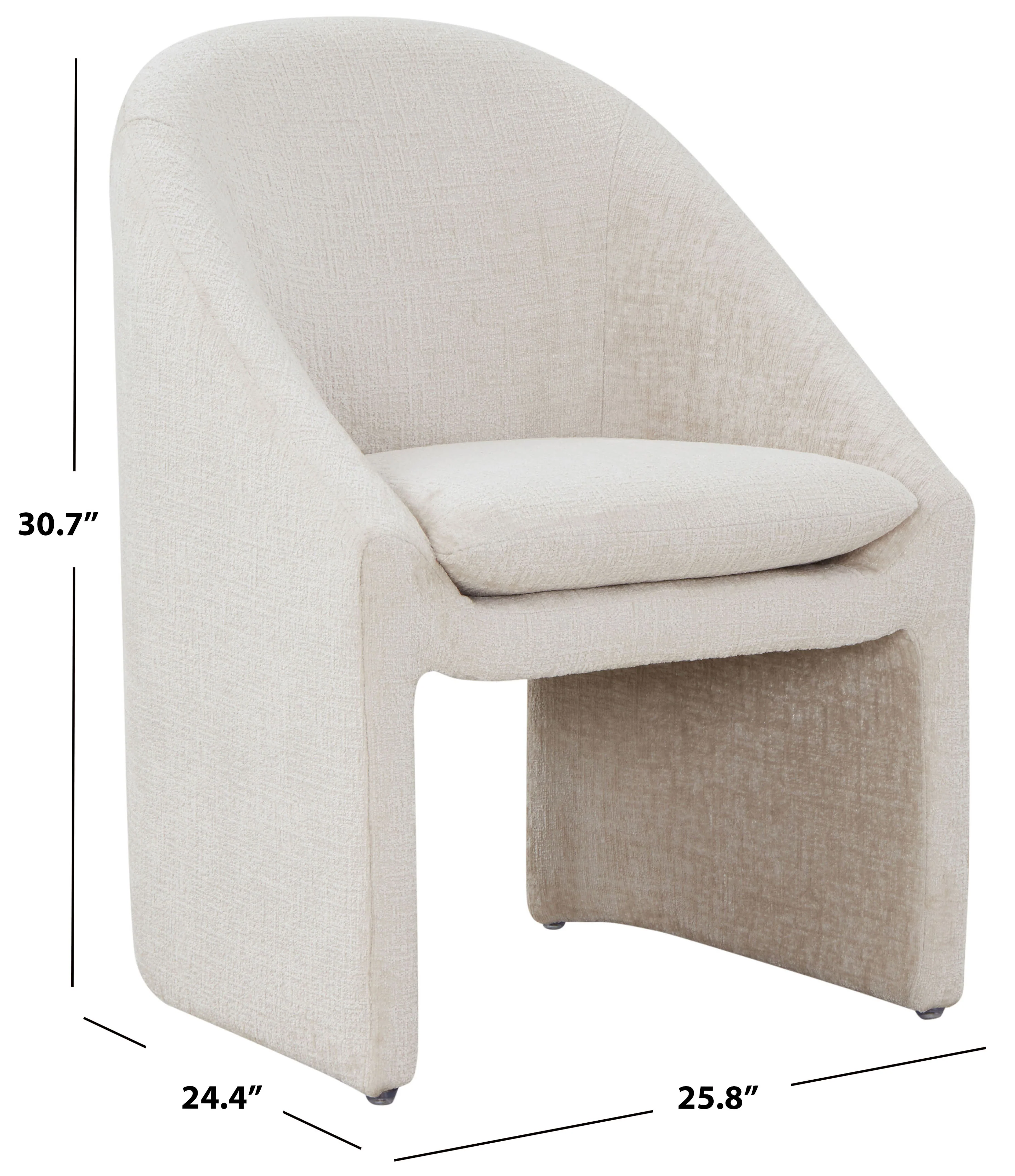 Kagan Chenille Dining Chair - Image 6