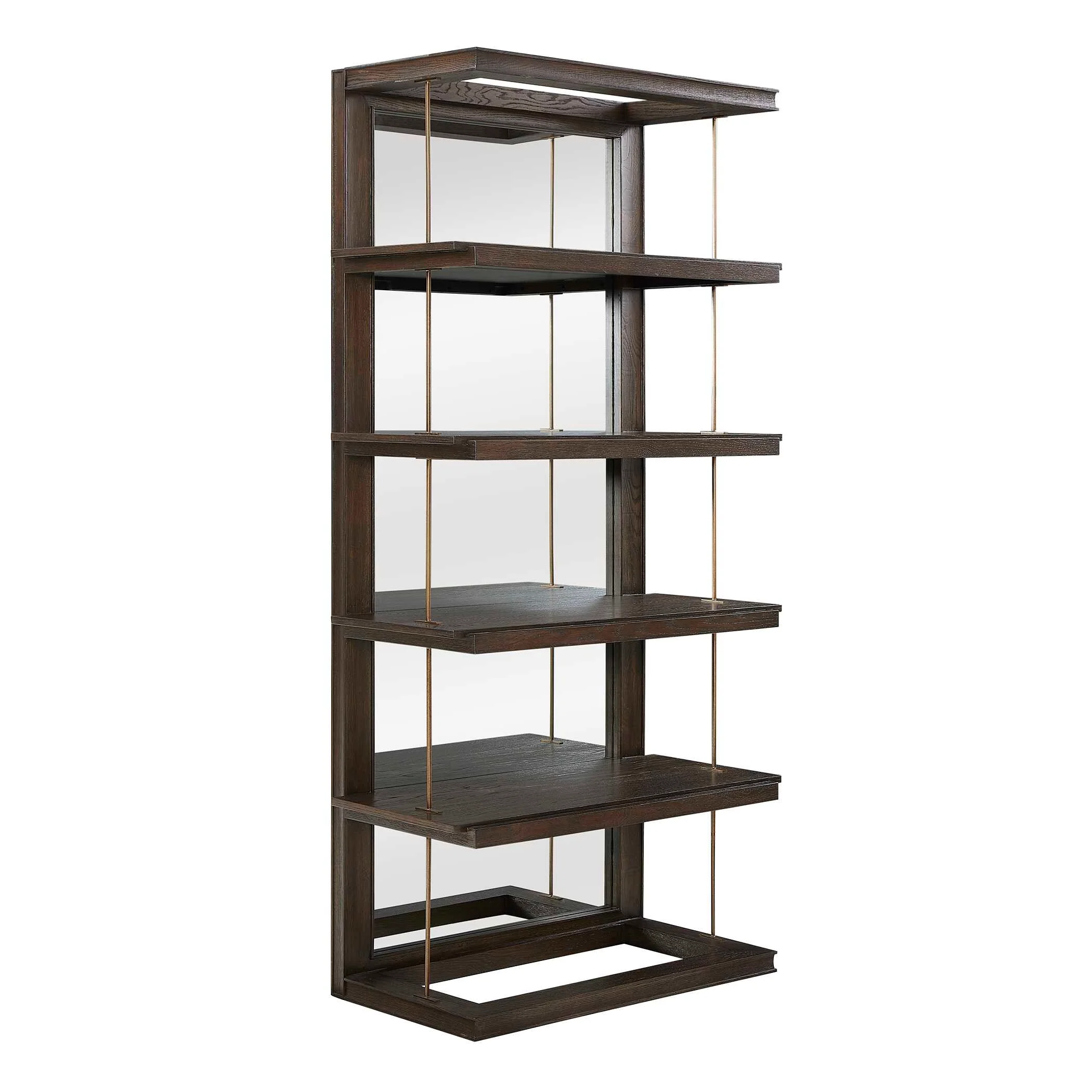 Kai Dark Walnut Etagere - Image 3
