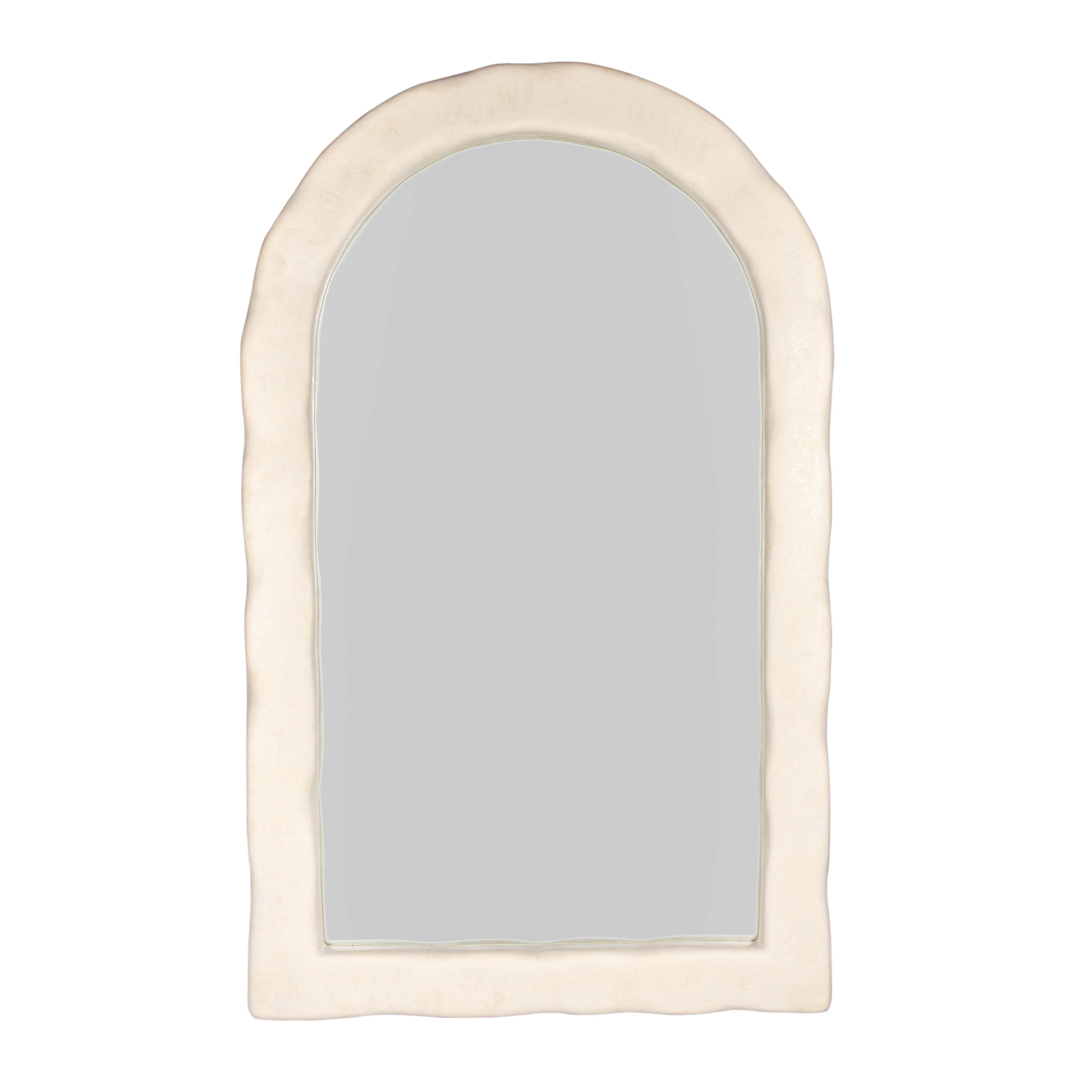 Kaia Cream Textured Floor Mirror - Image 3