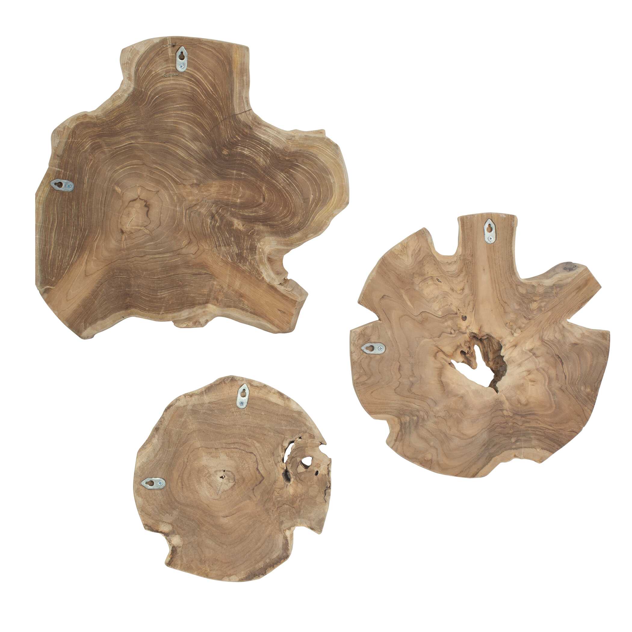 Kalani Wood Outdoor Wall Art - Set of 3 - Image 3
