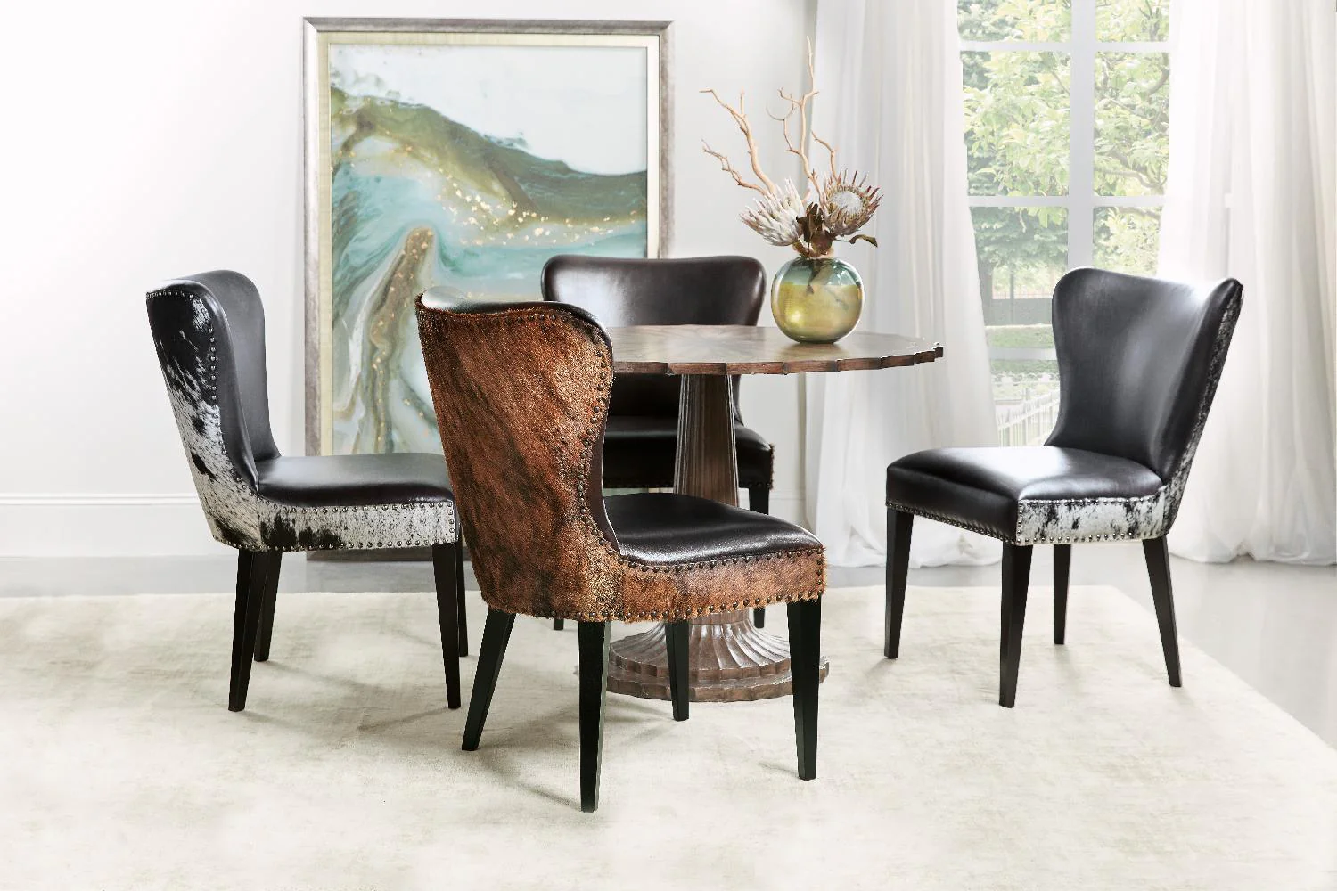 Kale Accent Chair with Salt & Pepper HOH - Set of 2 - Image 3