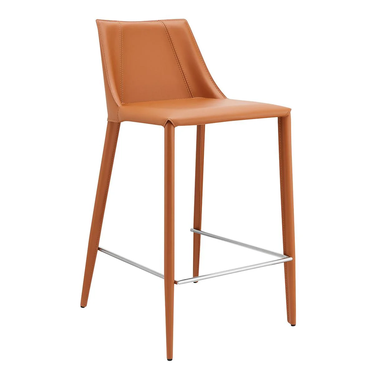Kalle Counter Stool in Cognac (Seat Height: 26") - Set of 1