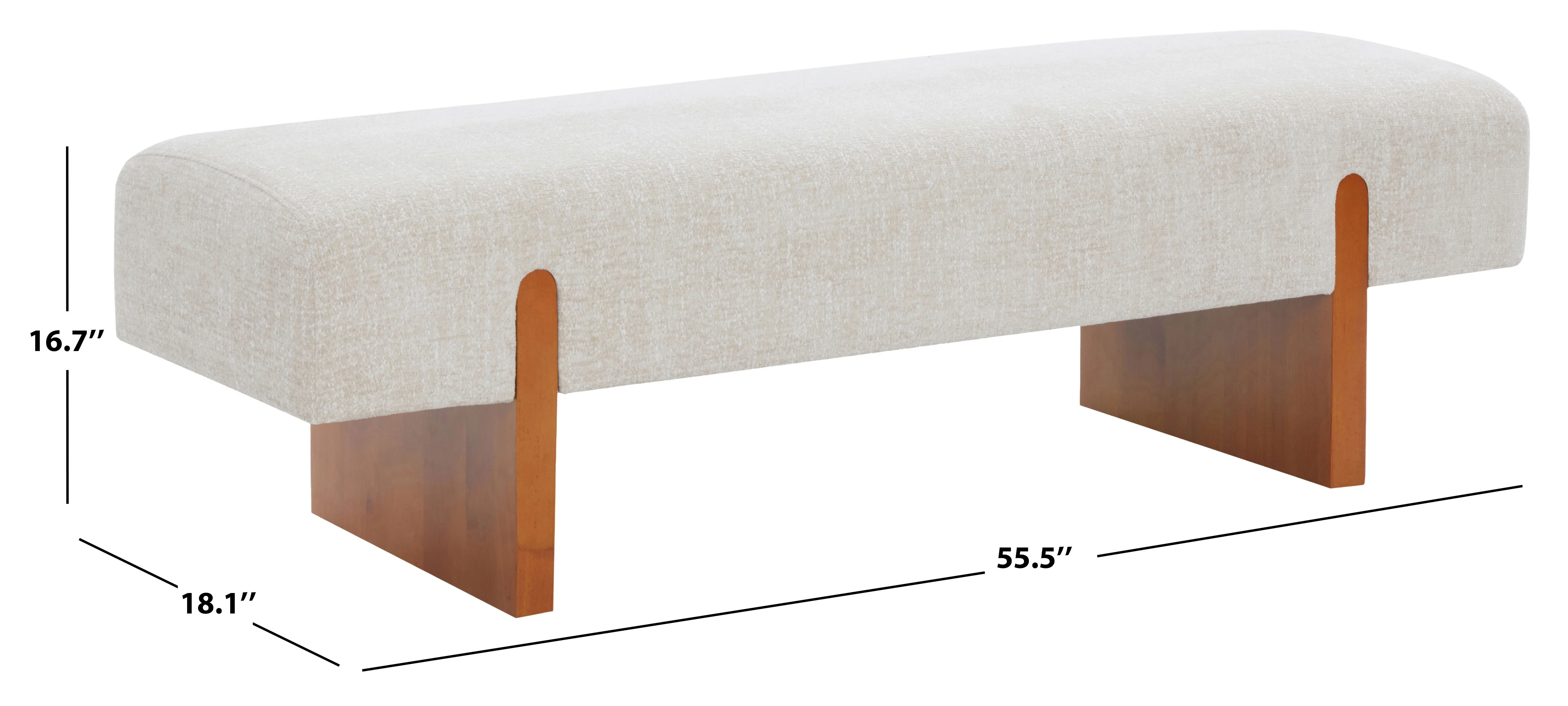 Kandiss Linen Bench - Image 12