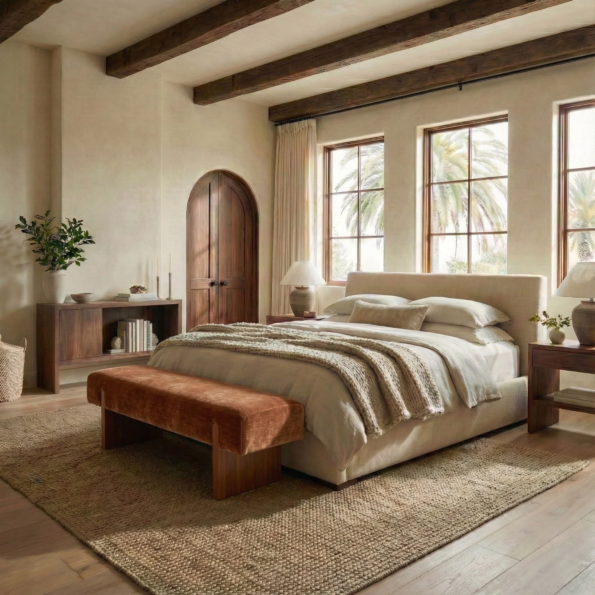 Kandiss Linen Bench - Image 22