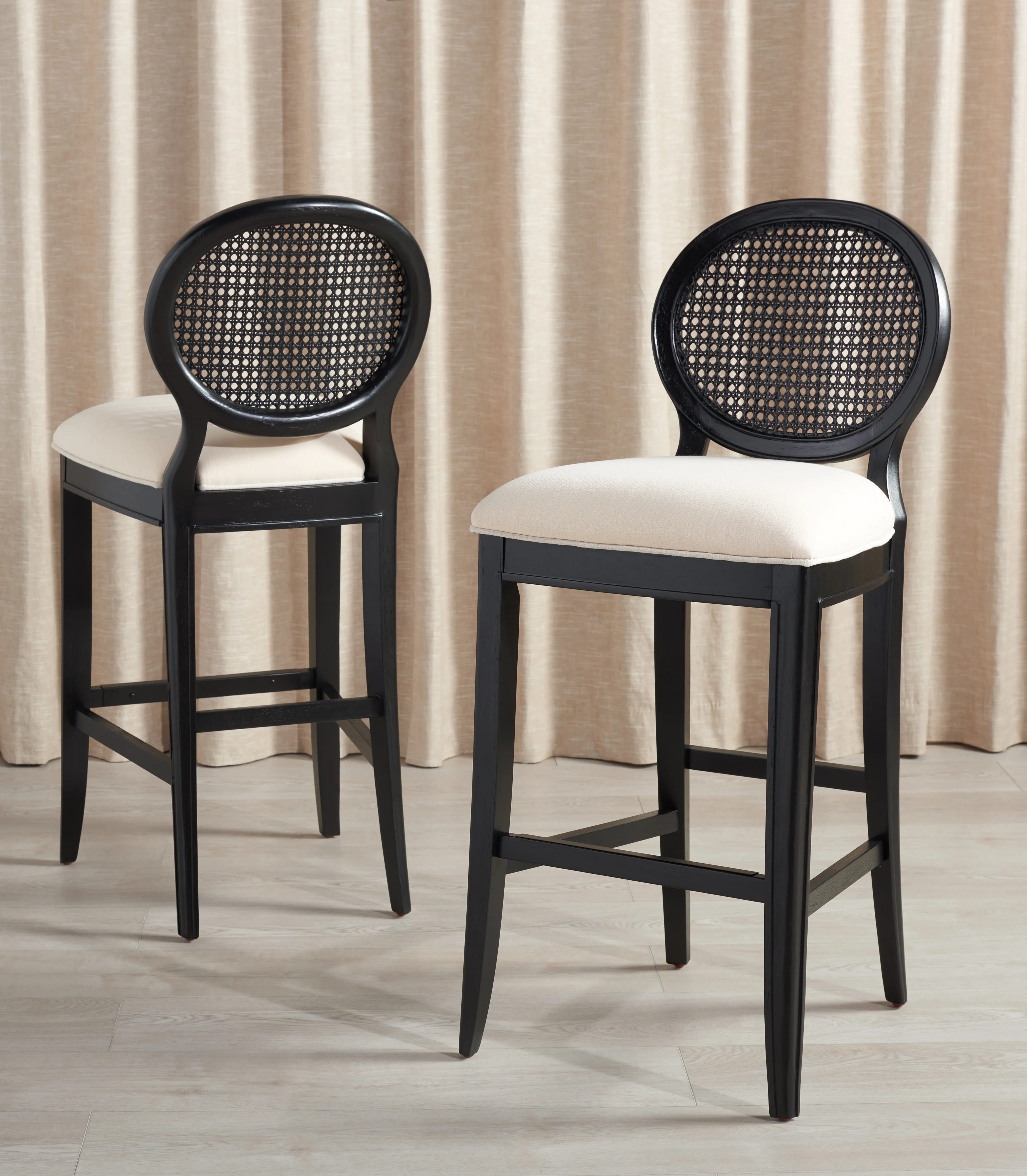 Karlee Rattan Back Barstool - Image 12