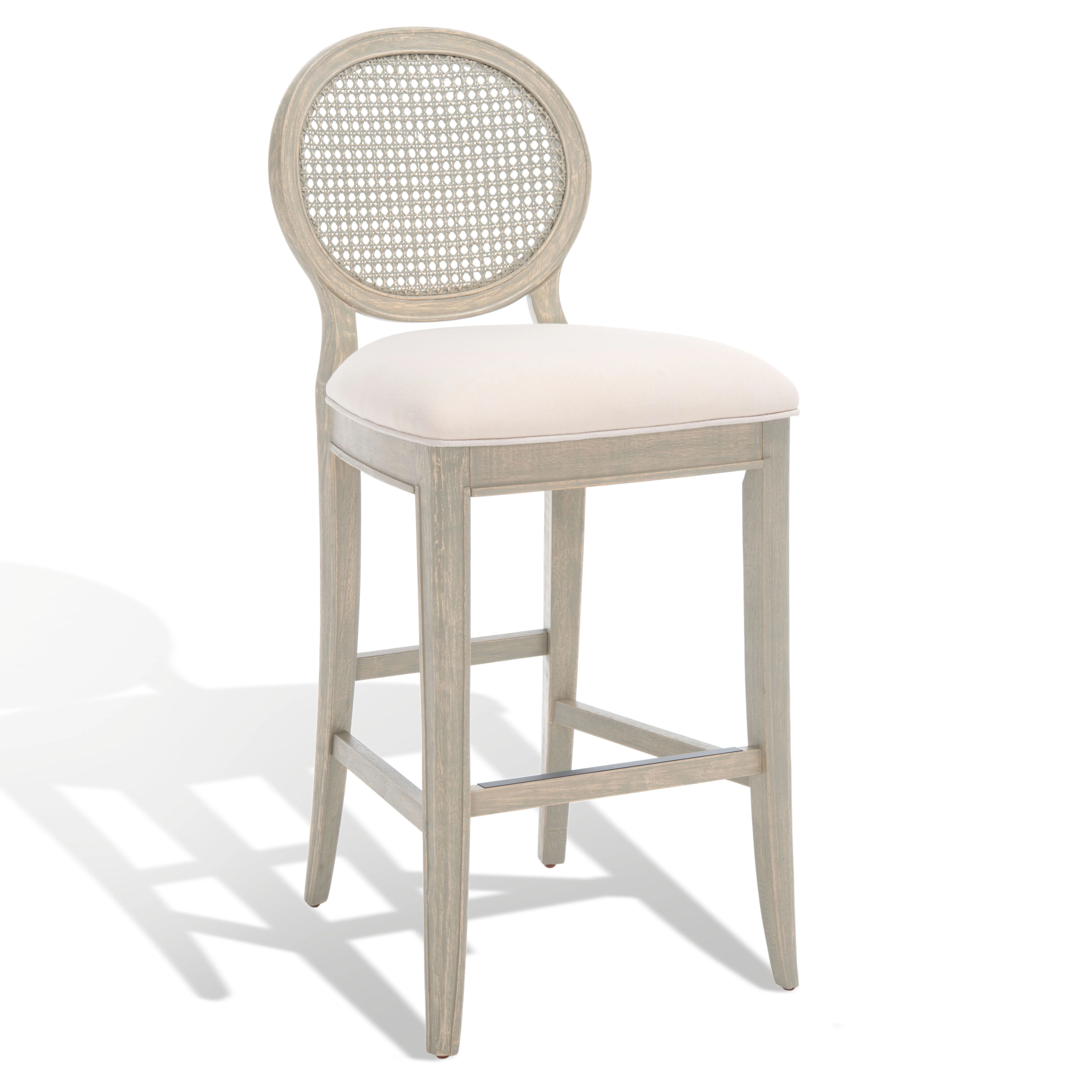 Karlee Rattan Back Barstool - Image 4