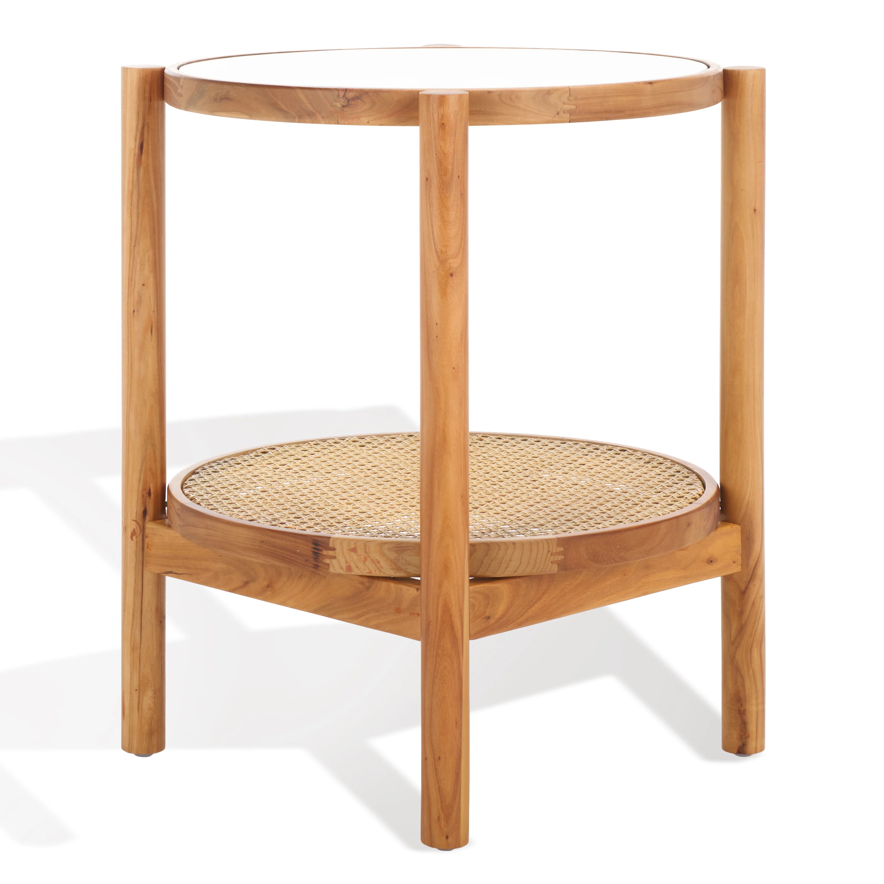 Karyna Rattan And Glass Accent Table - Image 10