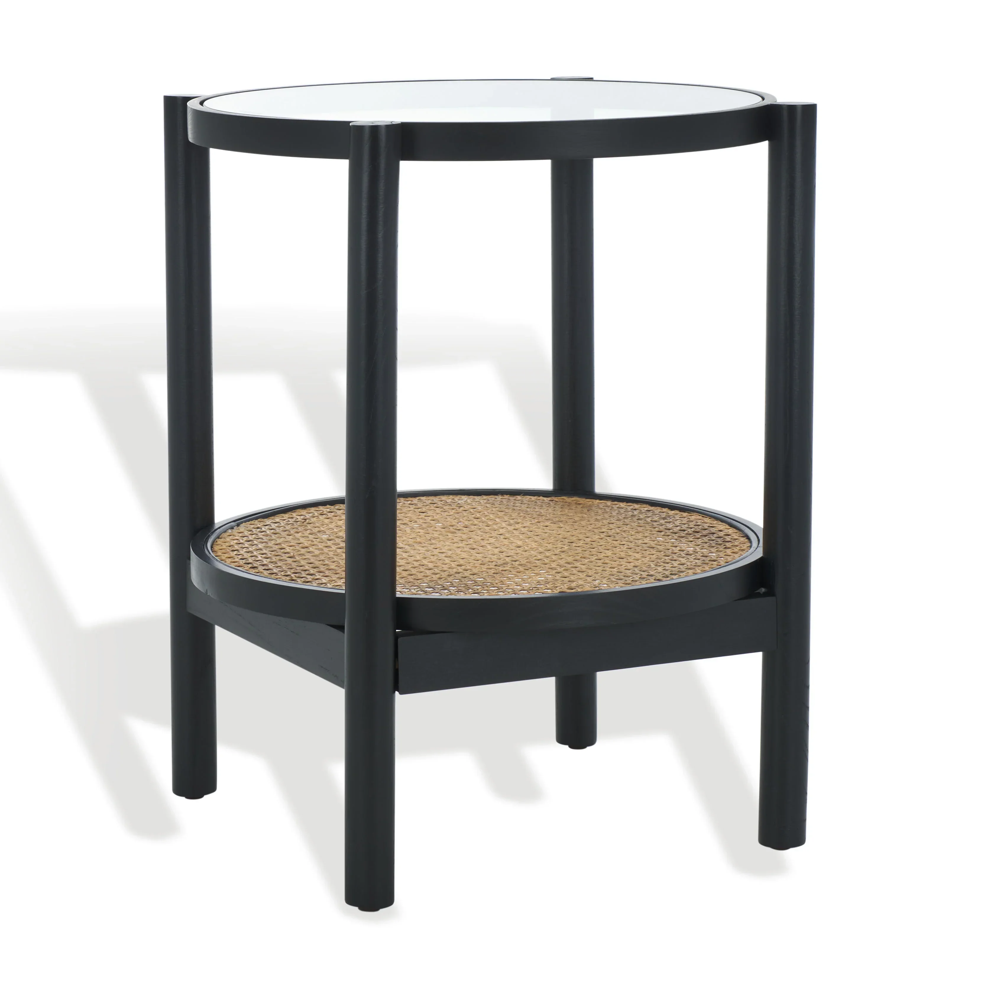 Karyna Rattan And Glass Accent Table - Image 14