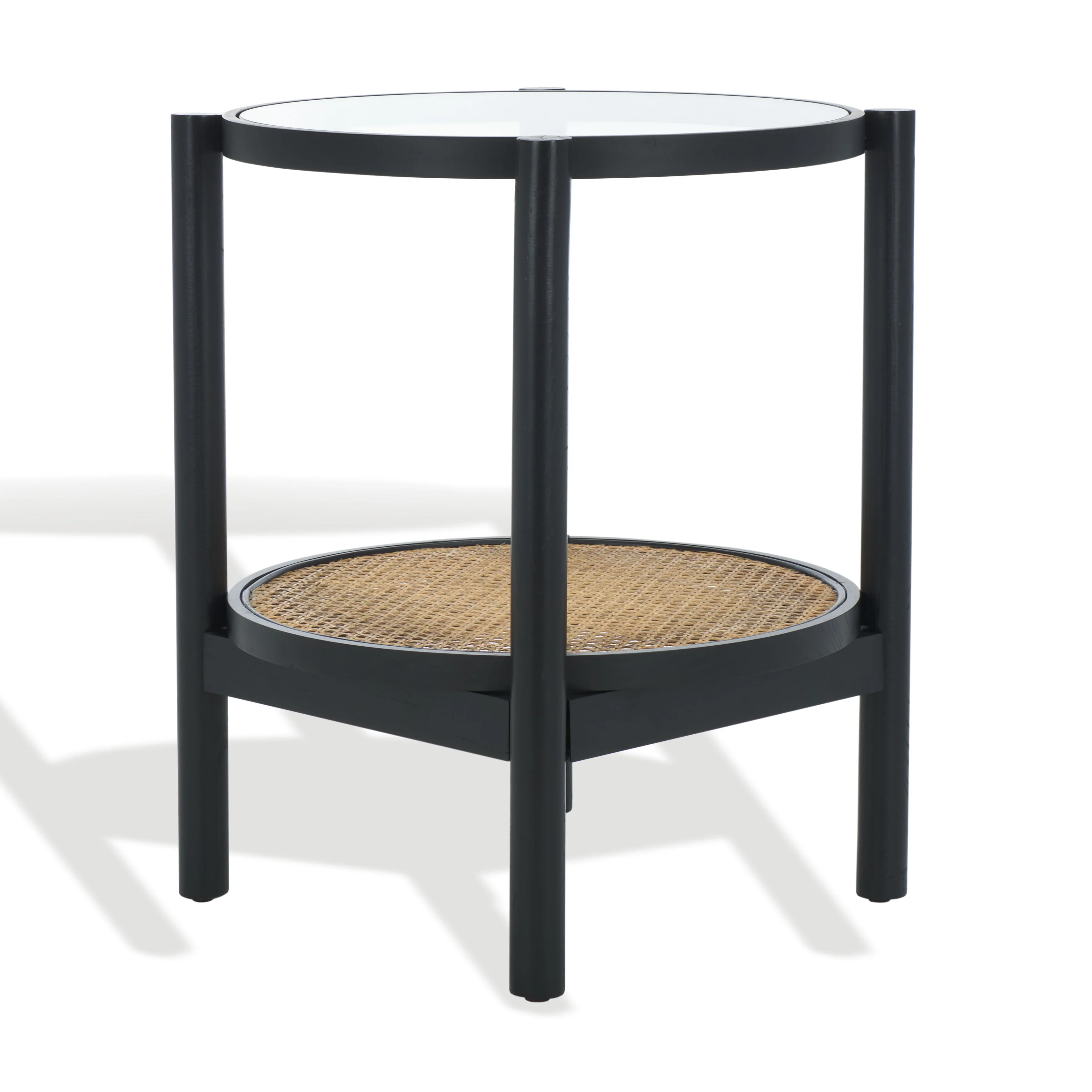 Karyna Rattan And Glass Accent Table - Image 17