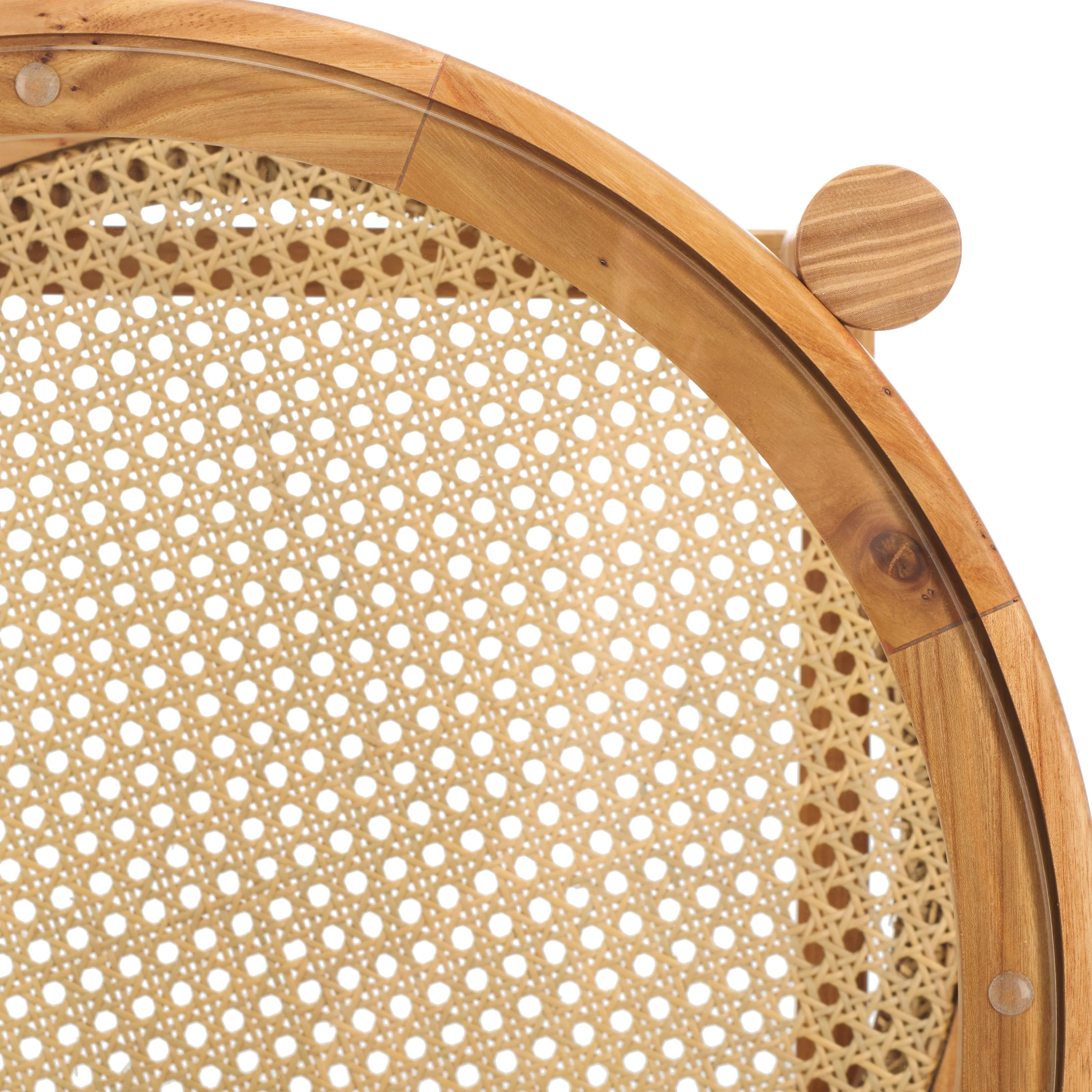 Karyna Rattan And Glass Accent Table - Image 6