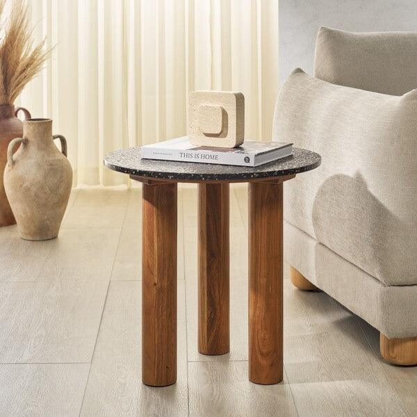 Kathalina Round Terrazzo Top Accent Table - Image 4