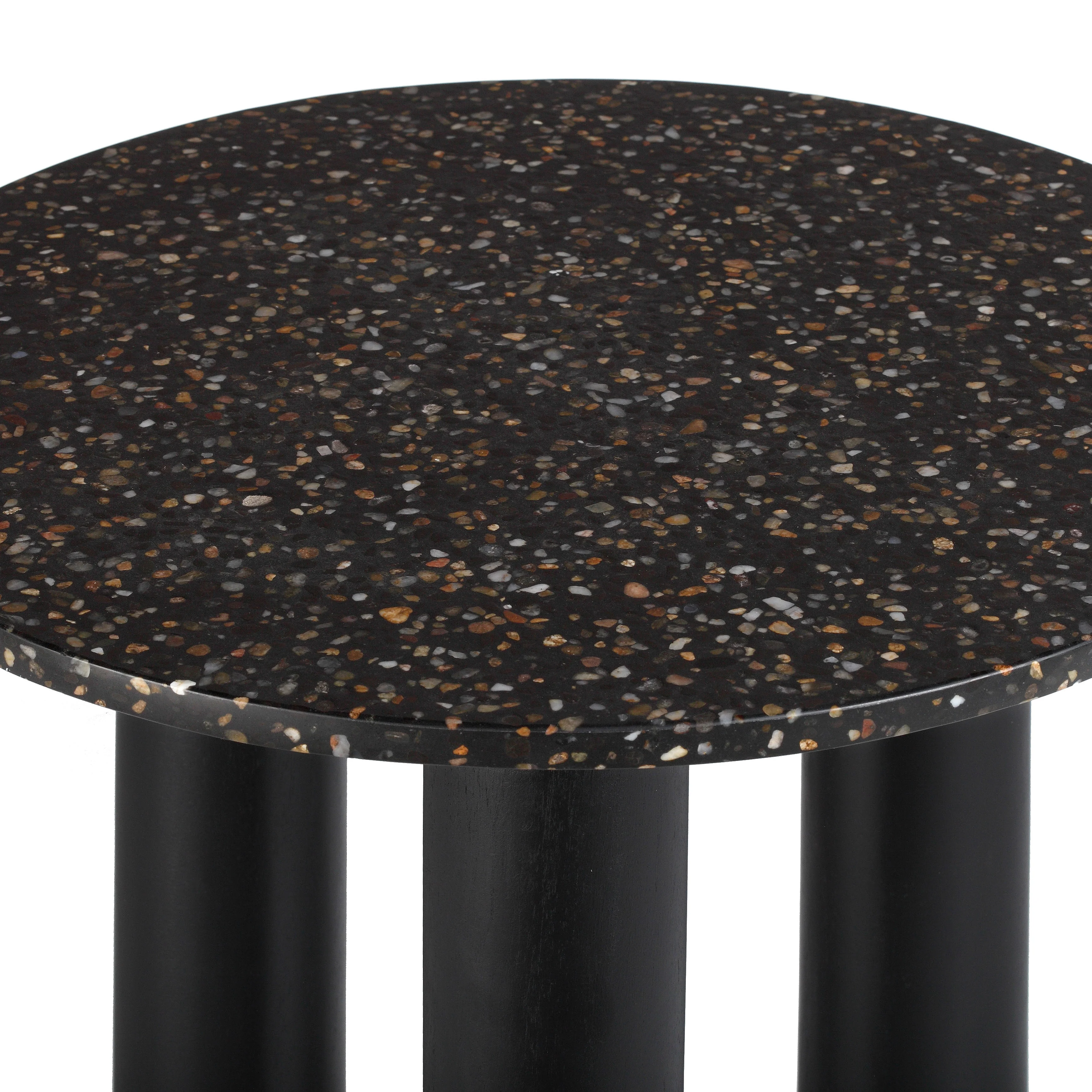 Kathalina Round Terrazzo Top Accent Table - Image 19