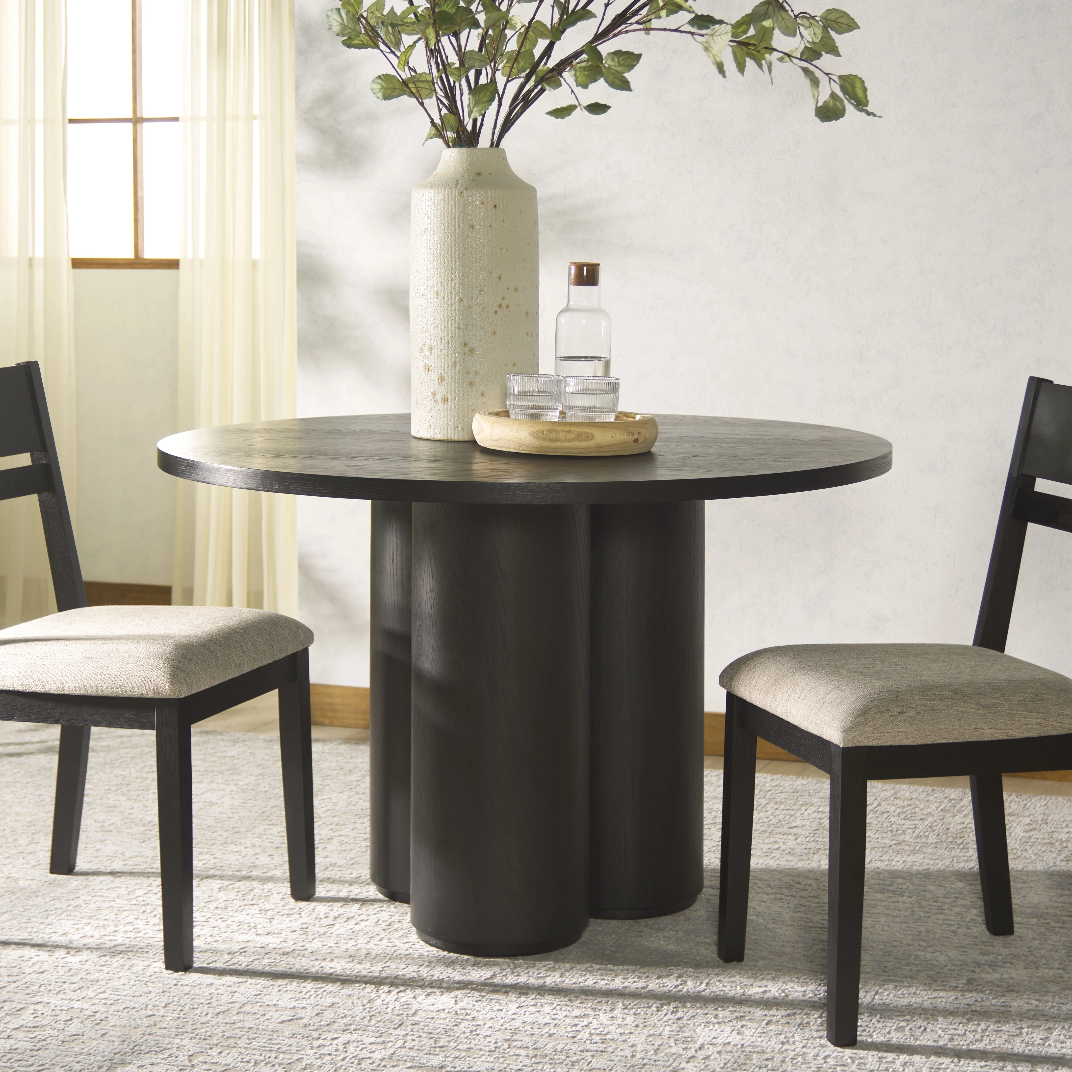 Kathalina Round Wood Dining Table - Image 15