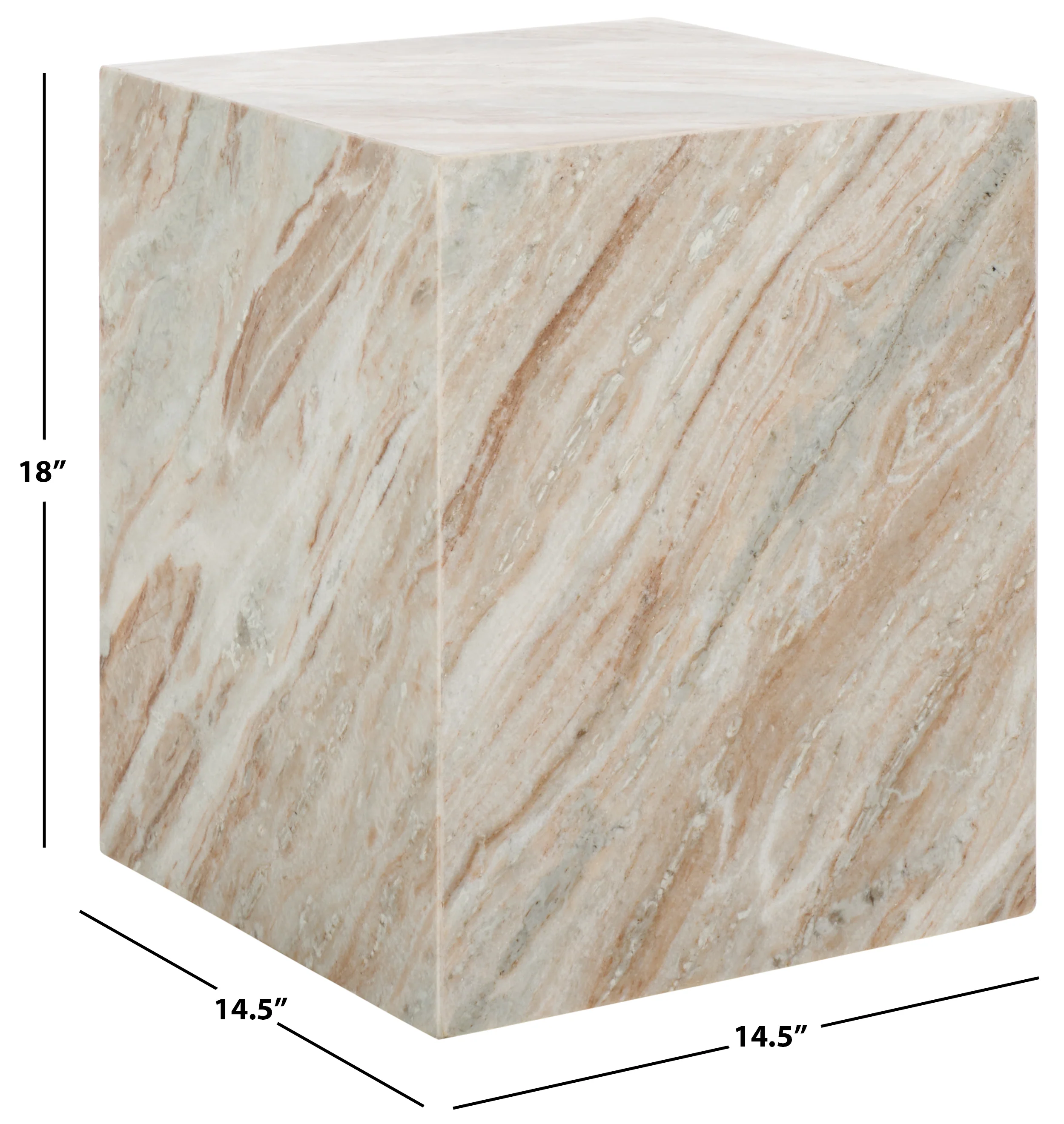 Katharina Marble Plinth Accent Table - Image 15