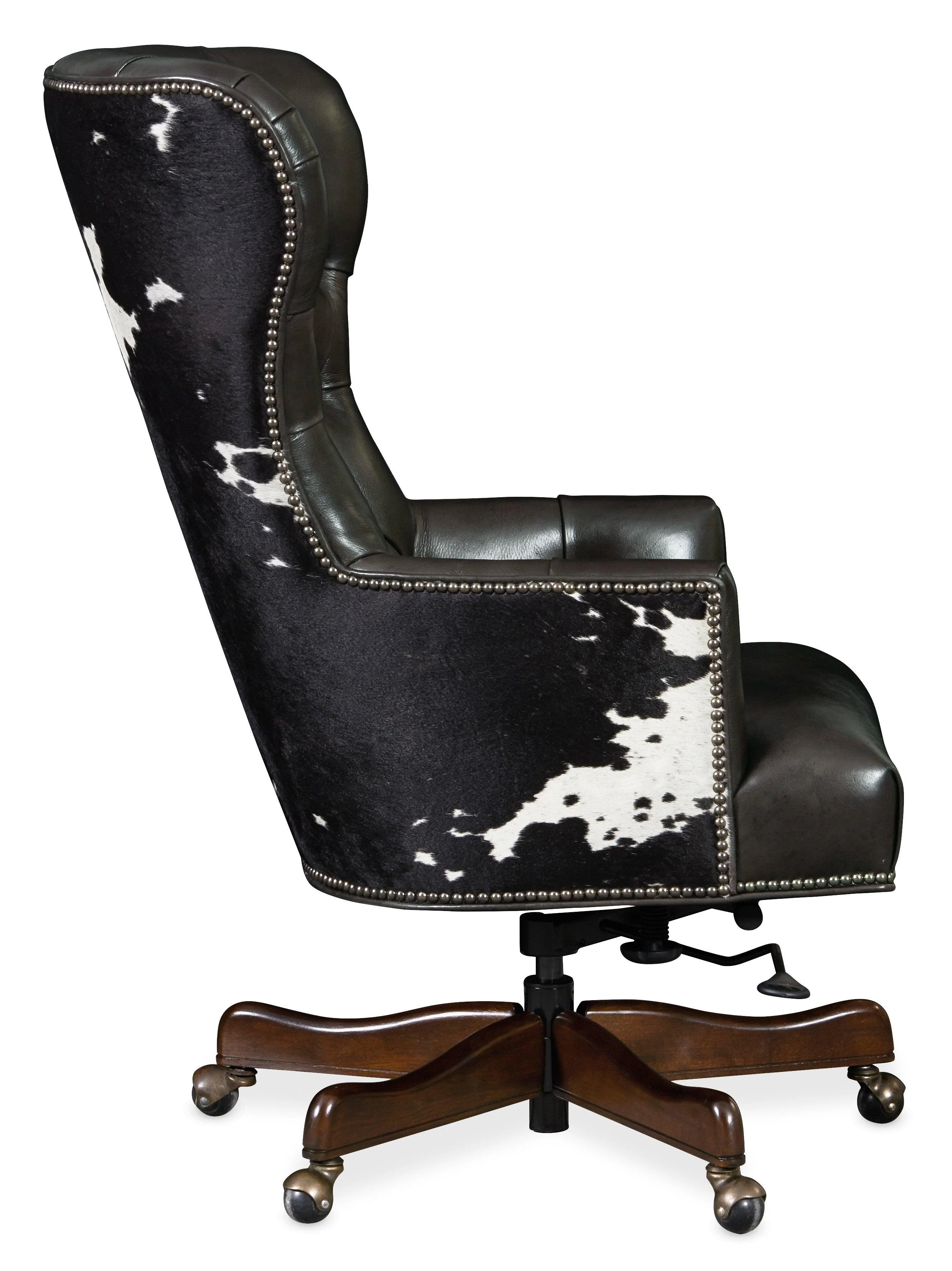 Katherine Executive Swivel Tilt Chair with Black & White HOH - Image 3