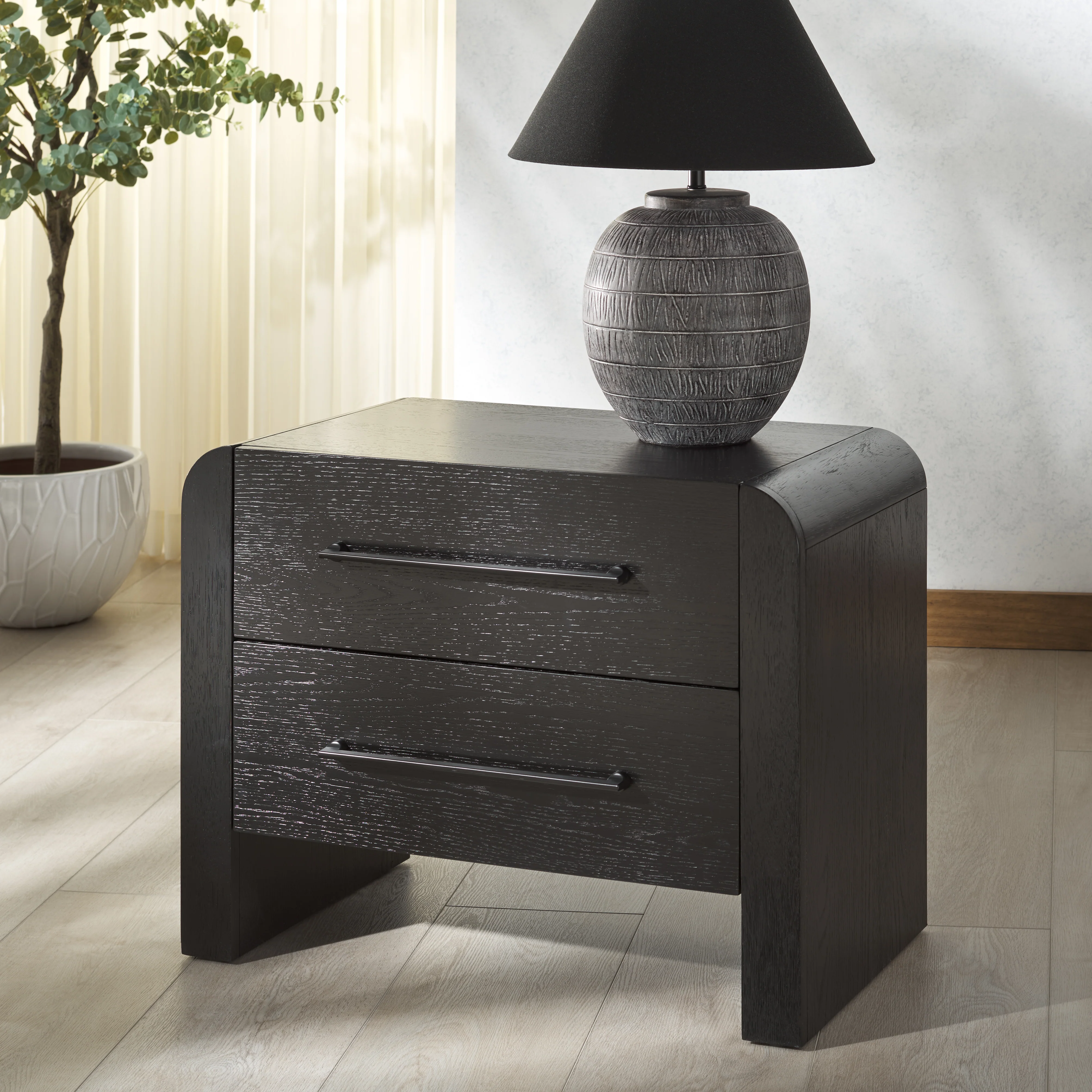 Katrina Wood 2 Drawer Nightstand - Image 19