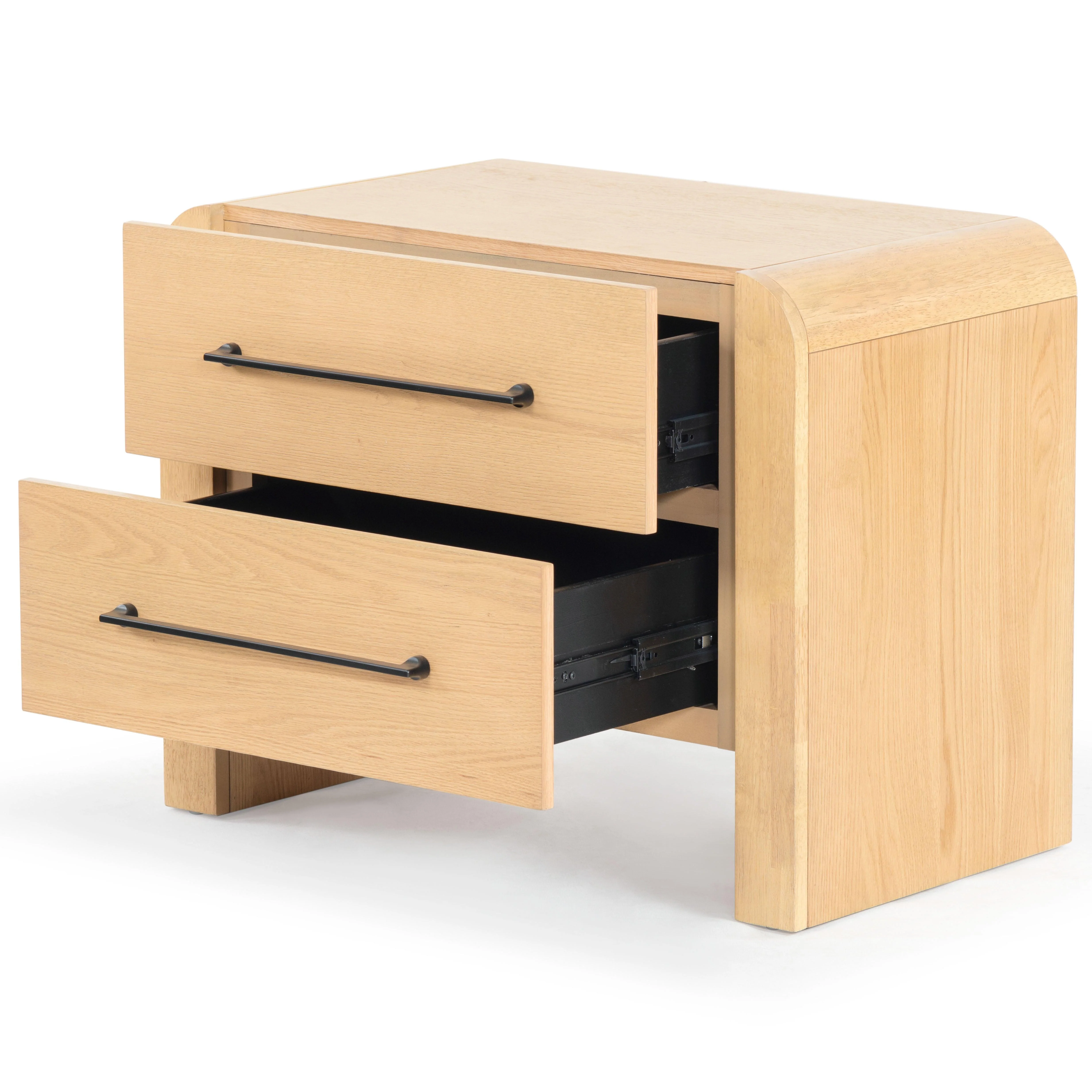 Katrina Wood 2 Drawer Nightstand - Image 2
