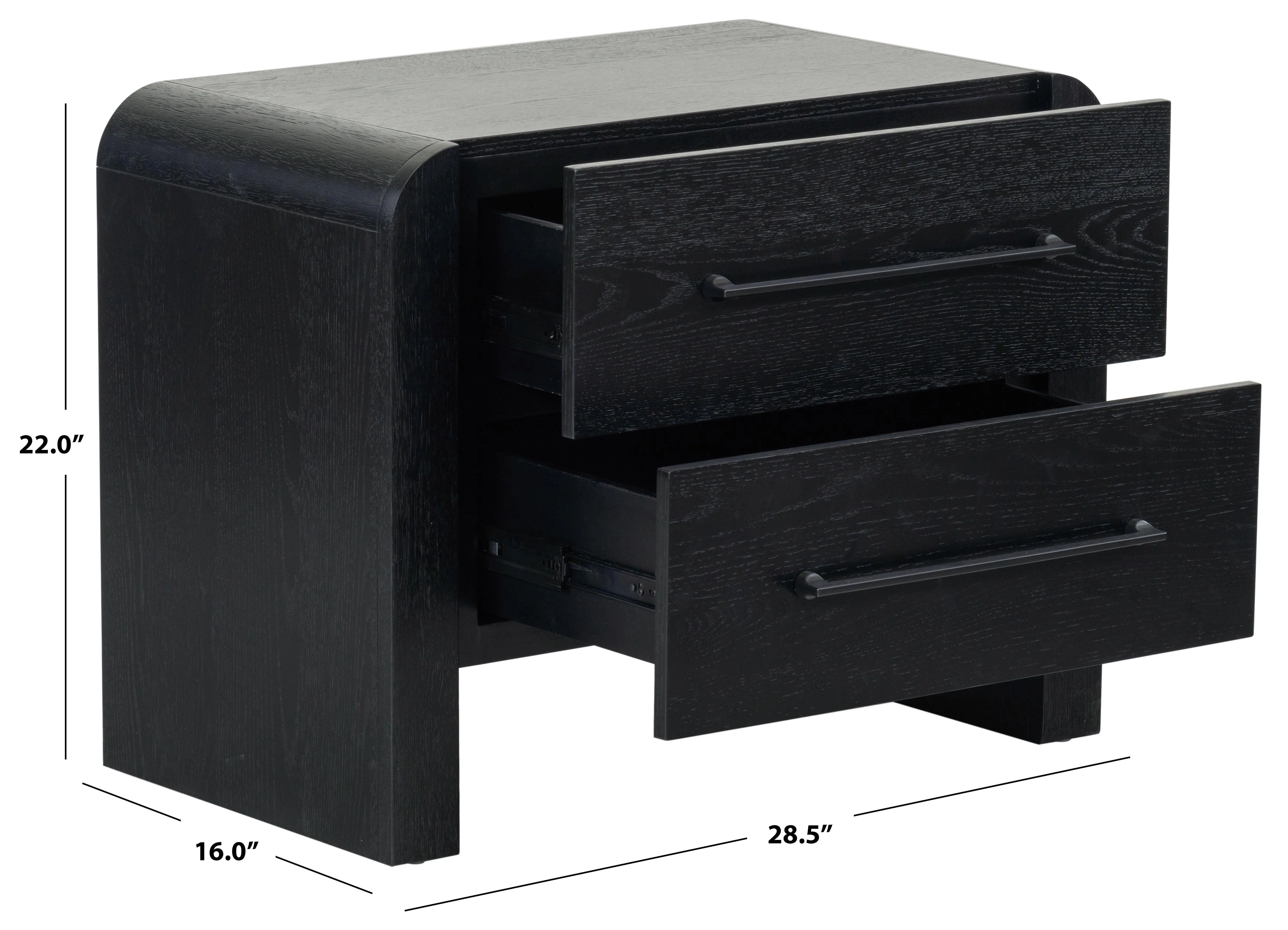 Katrina Wood 2 Drawer Nightstand - Image 23