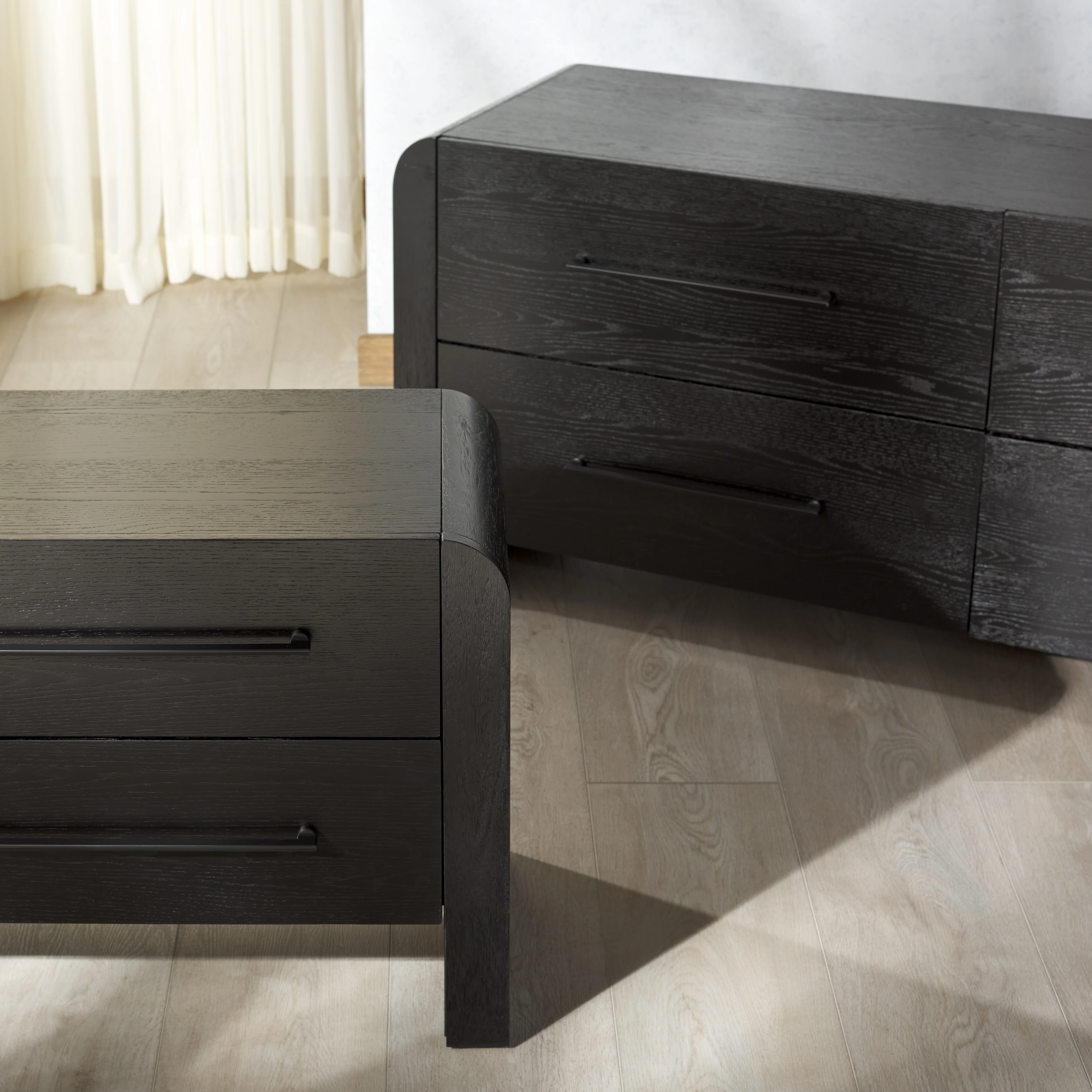 Katrina Wood 2 Drawer Nightstand - Image 6