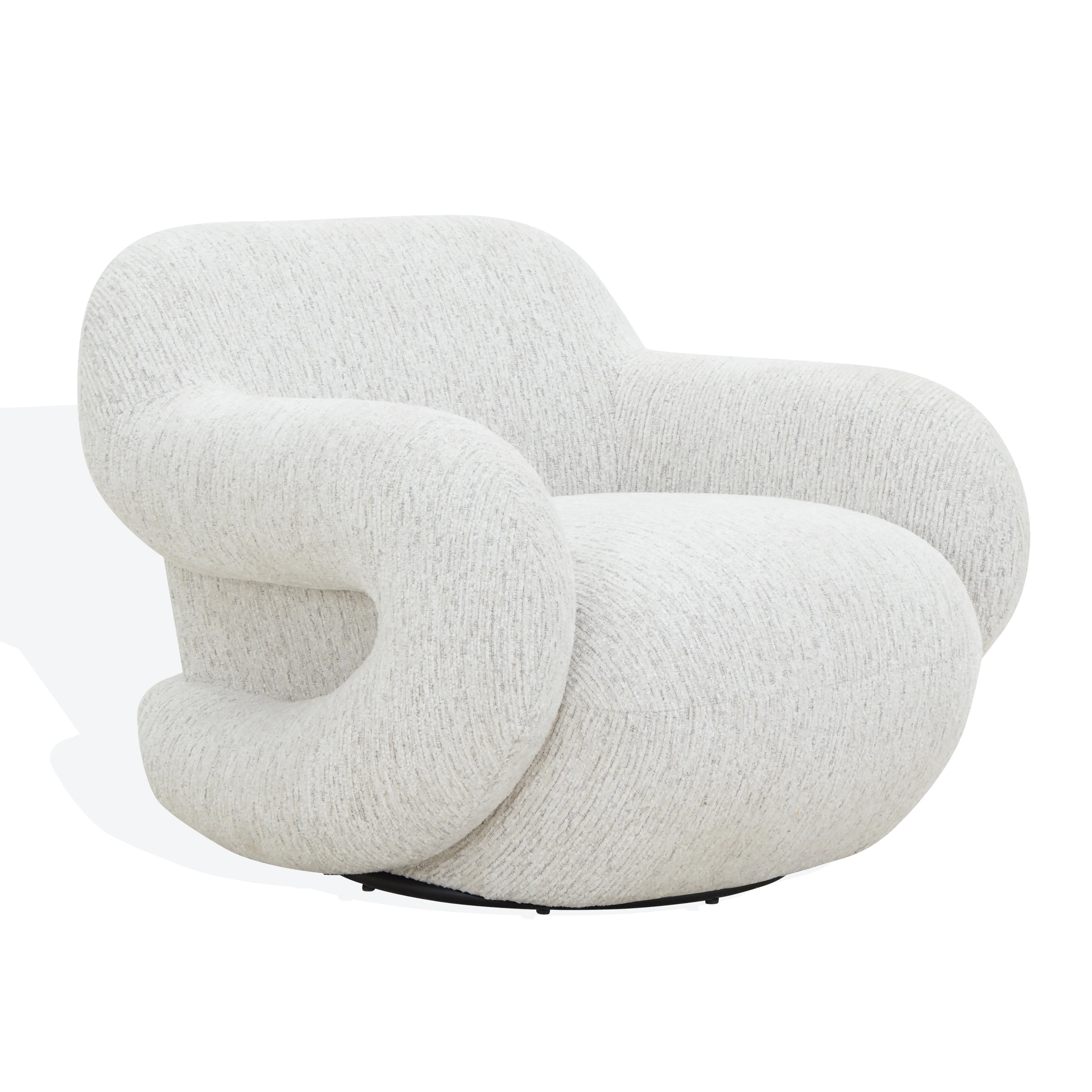 Kaylana Chenille Swivel Accent Chair - Image 2