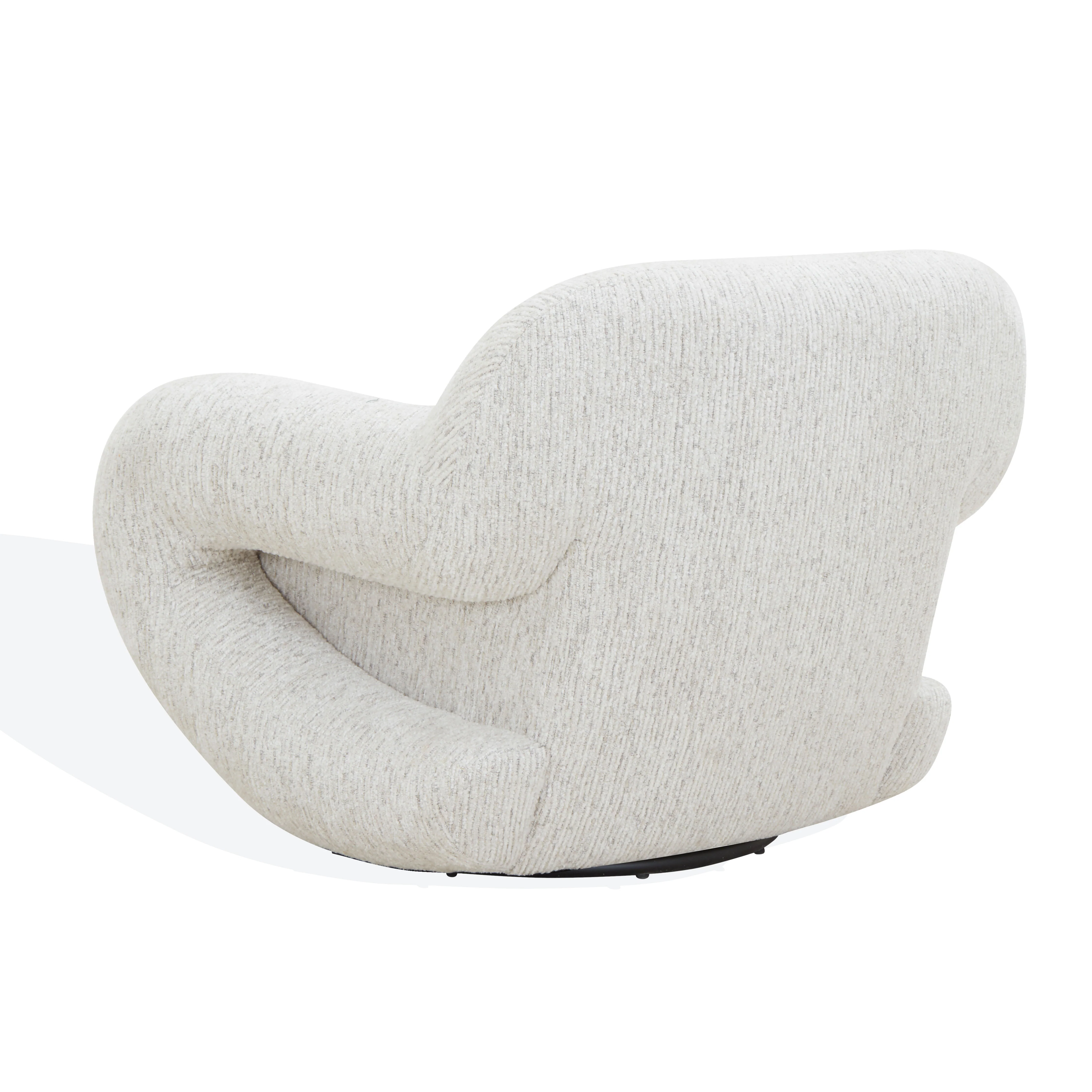 Kaylana Chenille Swivel Accent Chair - Image 3