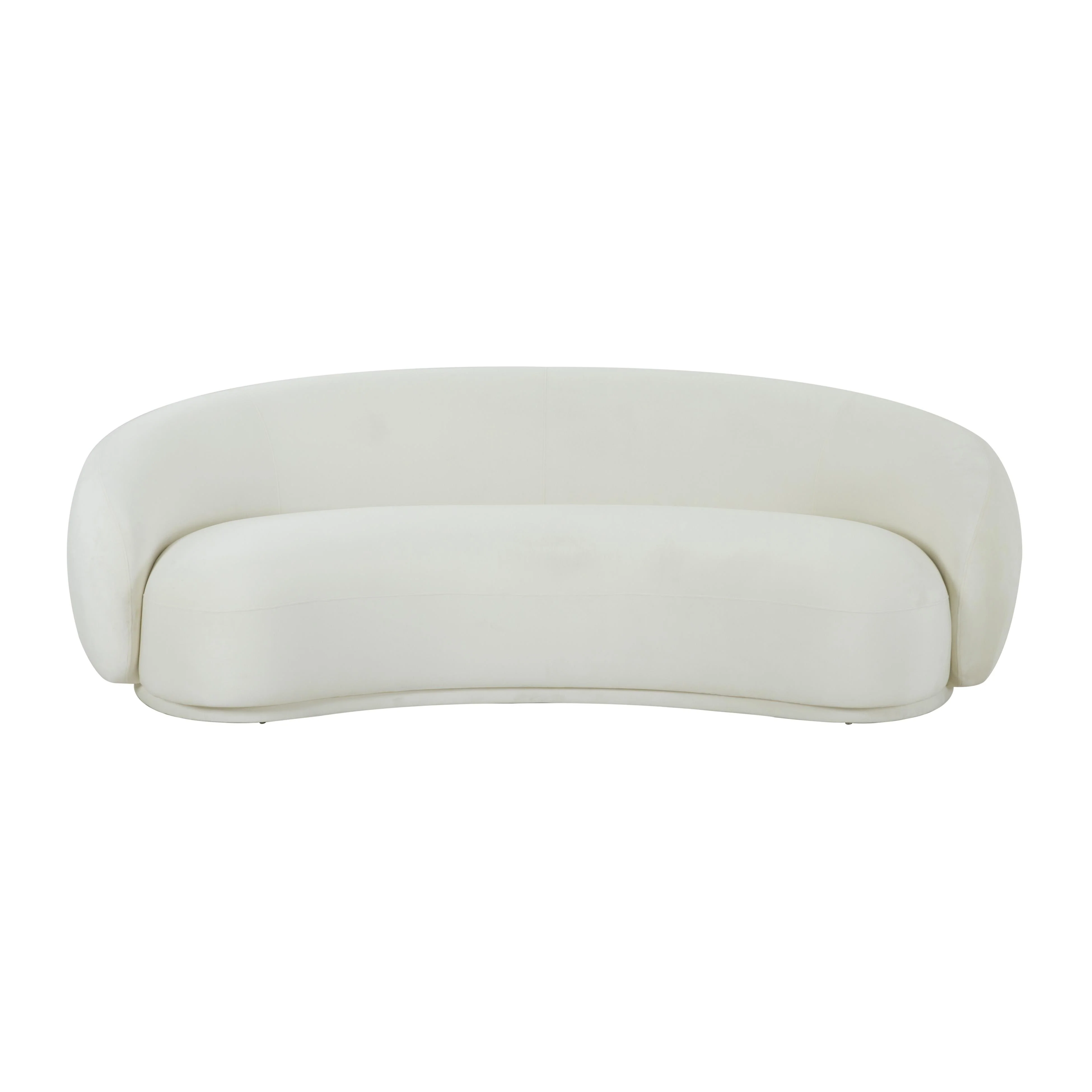 Kendall Cream Velvet Sofa - Image 3