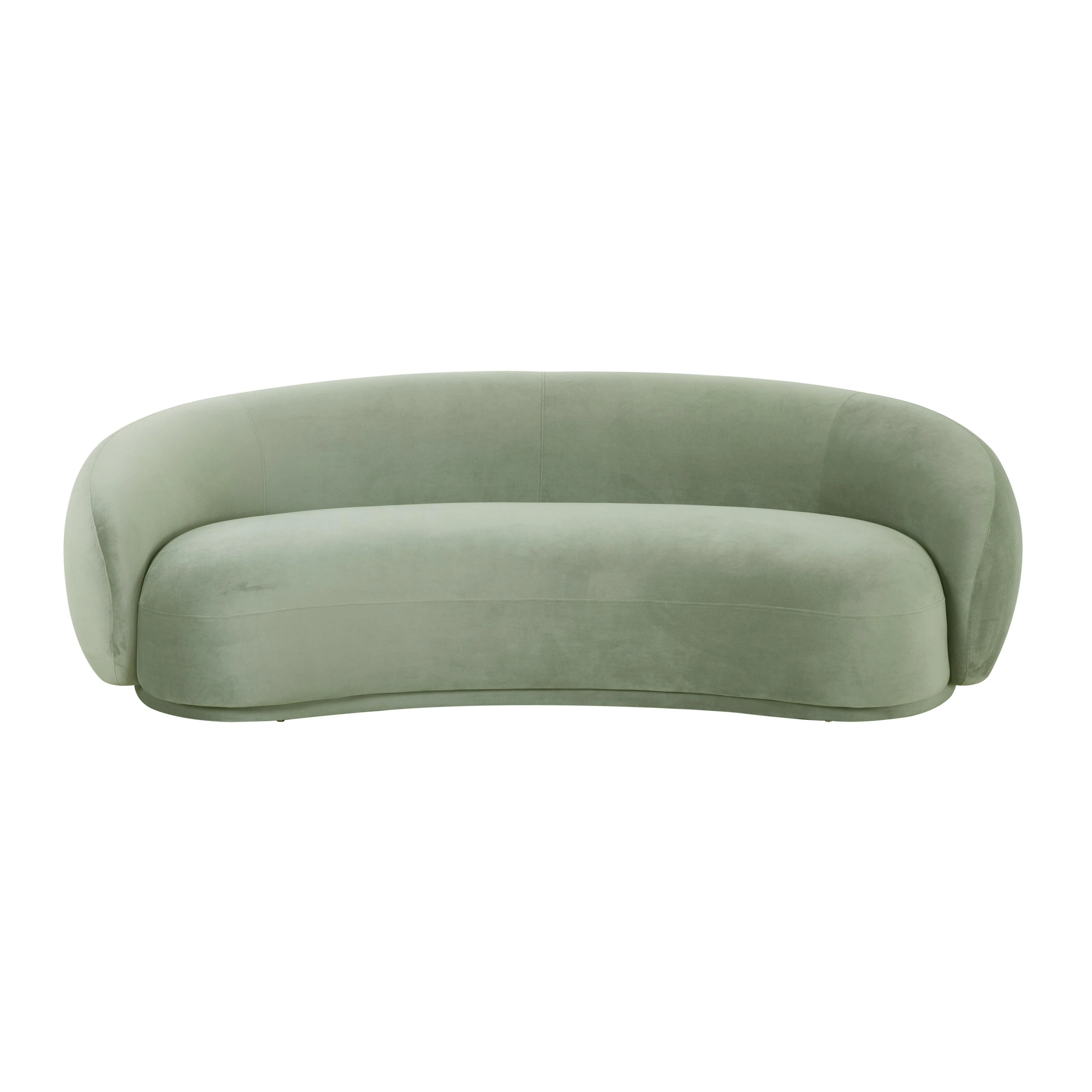 Kendall Moss Green Velvet Sofa - Image 3