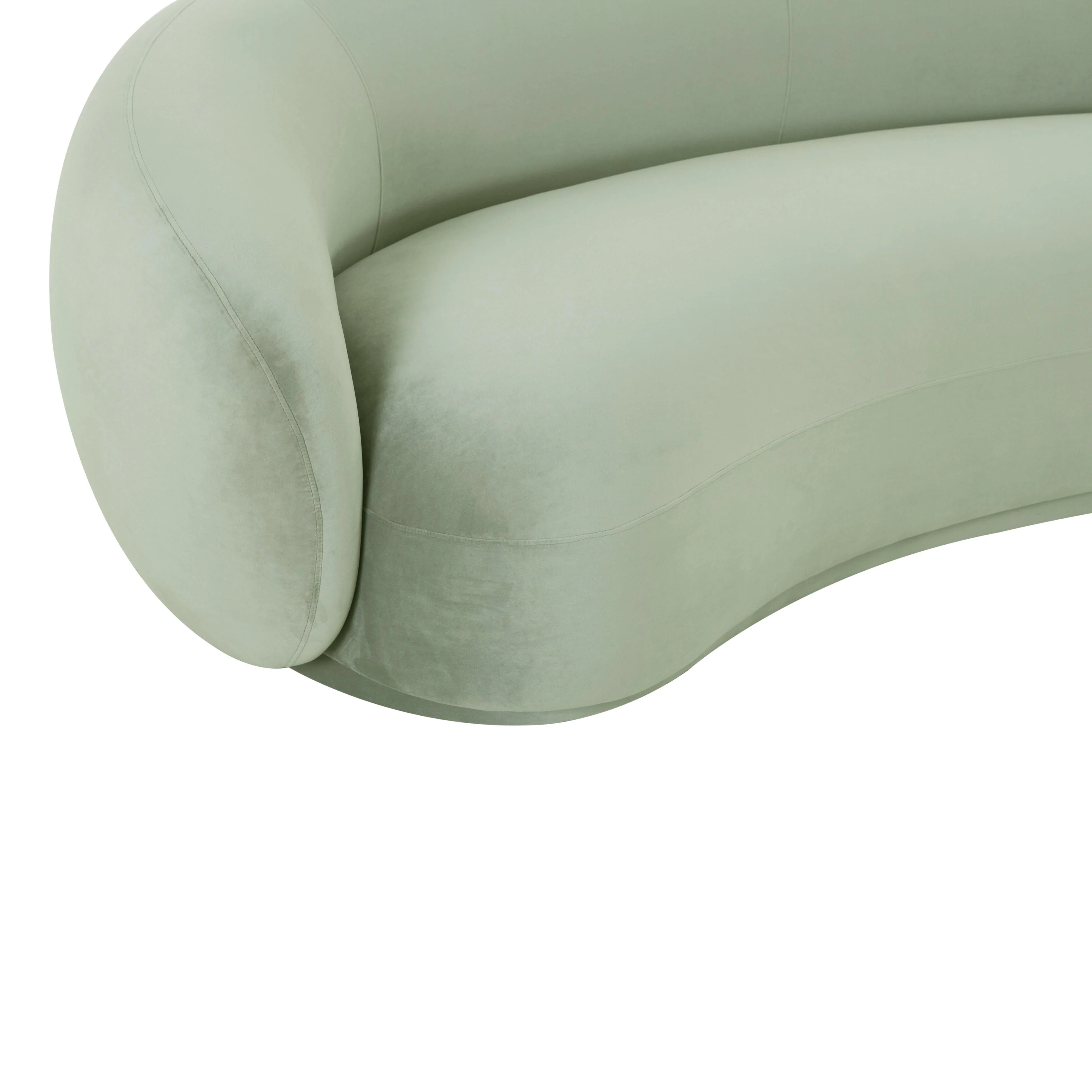 Kendall Moss Green Velvet Sofa - Image 5